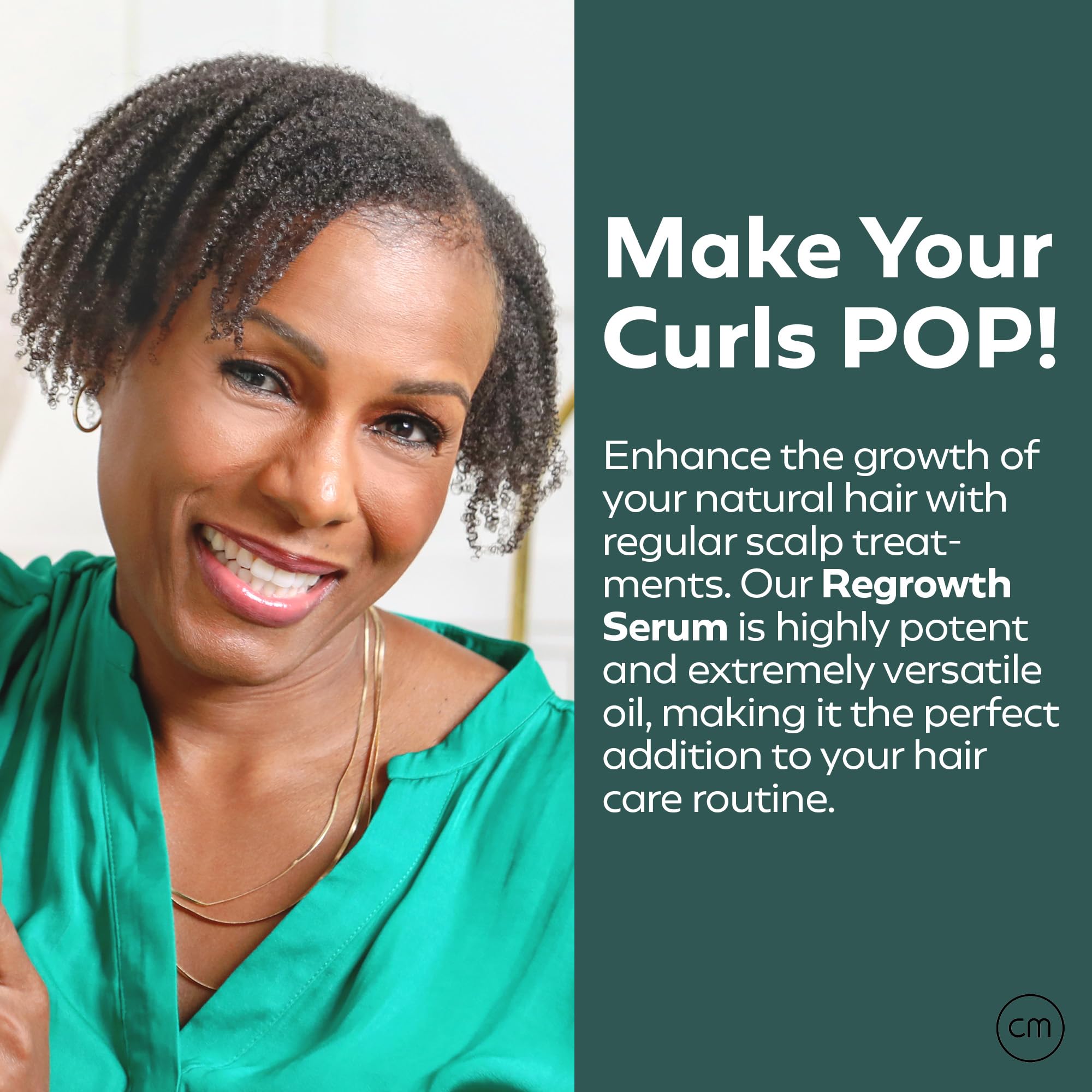 Curlmix Hair Growth Serum For Curly Hair - Add Shine And Moisture - Grapeseed Oil Enhances Hair Growth