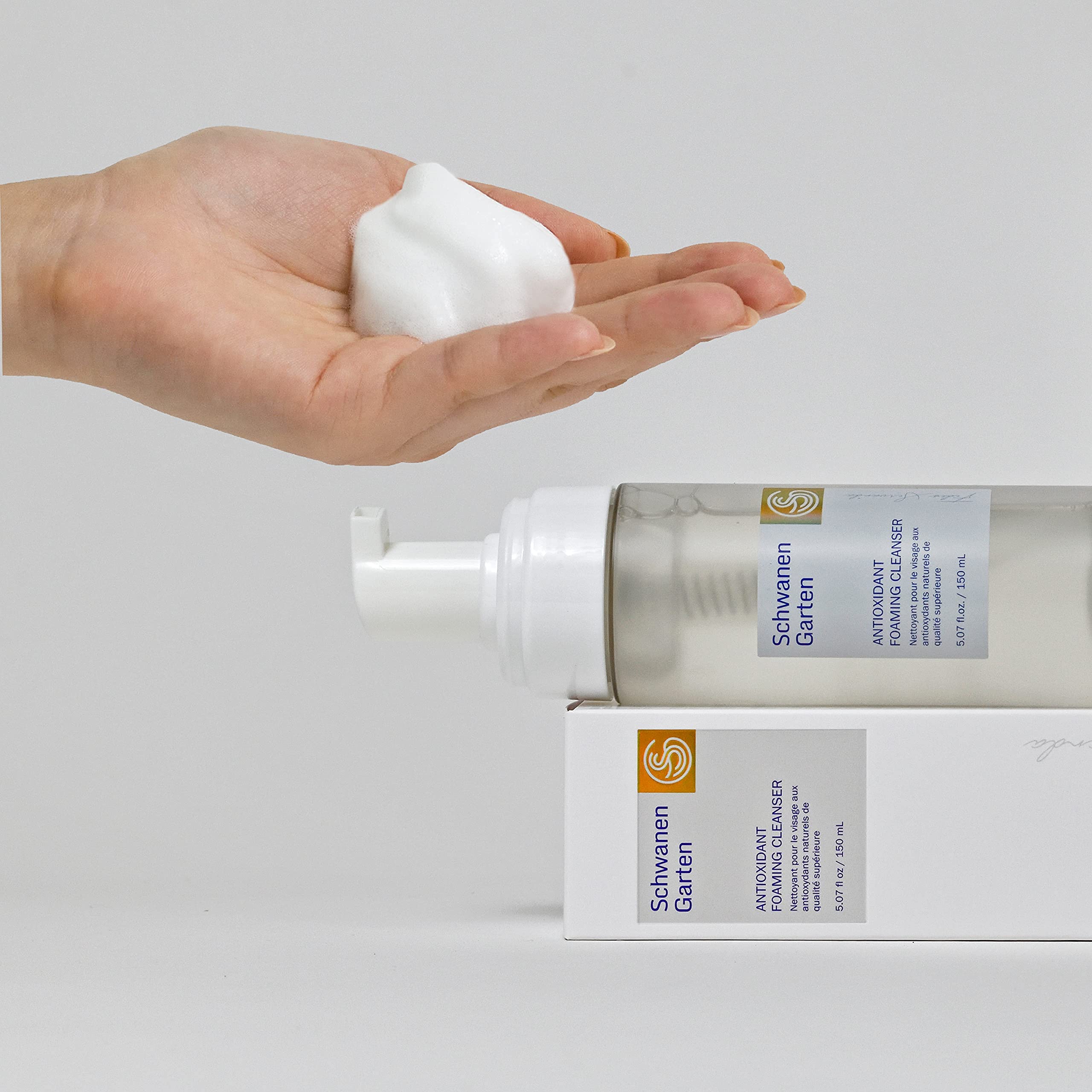 Schwanen Garten Foaming Cleanser 5.07oz / 150ml - SG Antioxidant Source, pH-balancing cleanser, Organically grown & Handpicked i