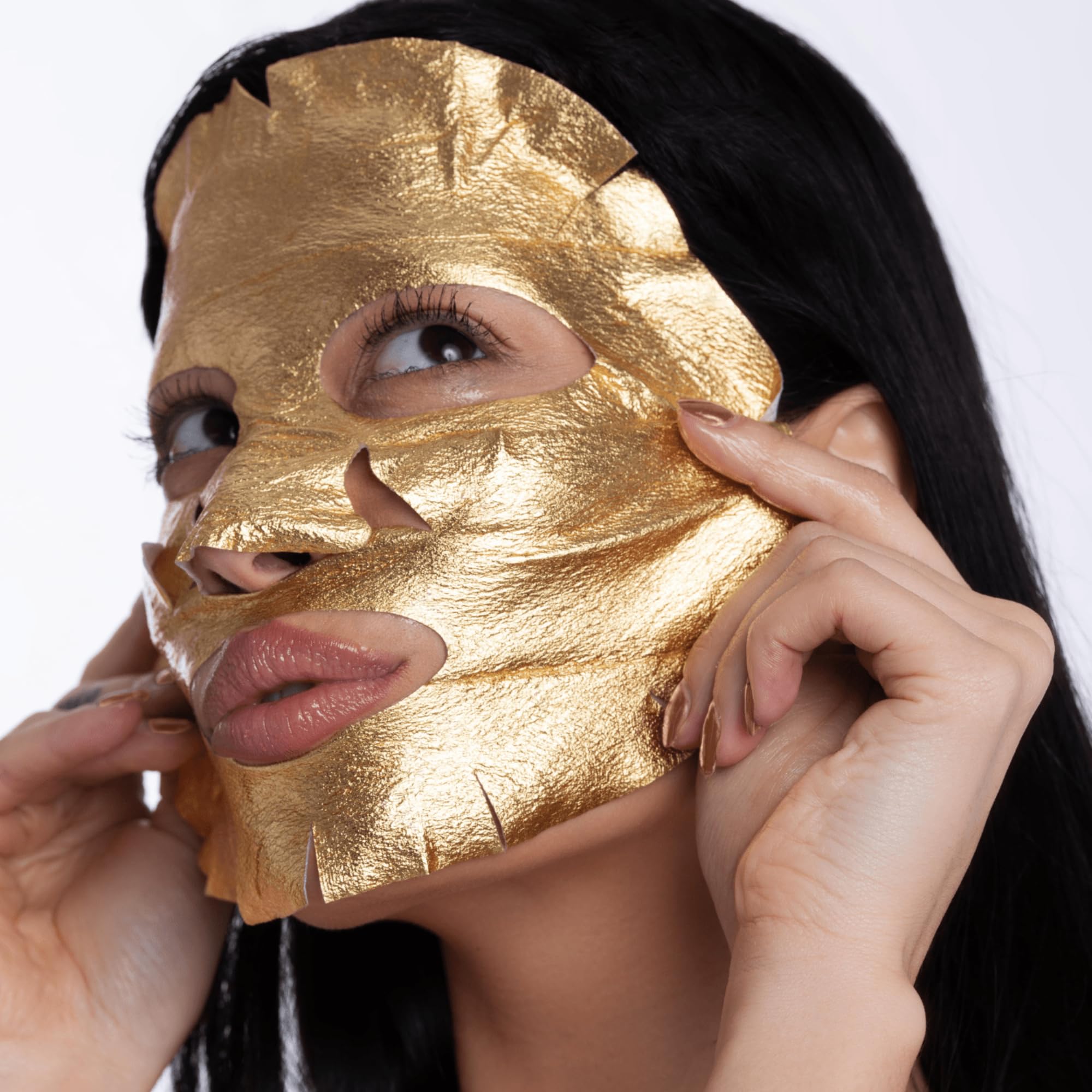 SKIN GYM Gold Foil Face Mask - With Bakuchiol and Super Hydra Complex With Sodium Hyaluronate and Amino Acids- Soothing, Anti Ag