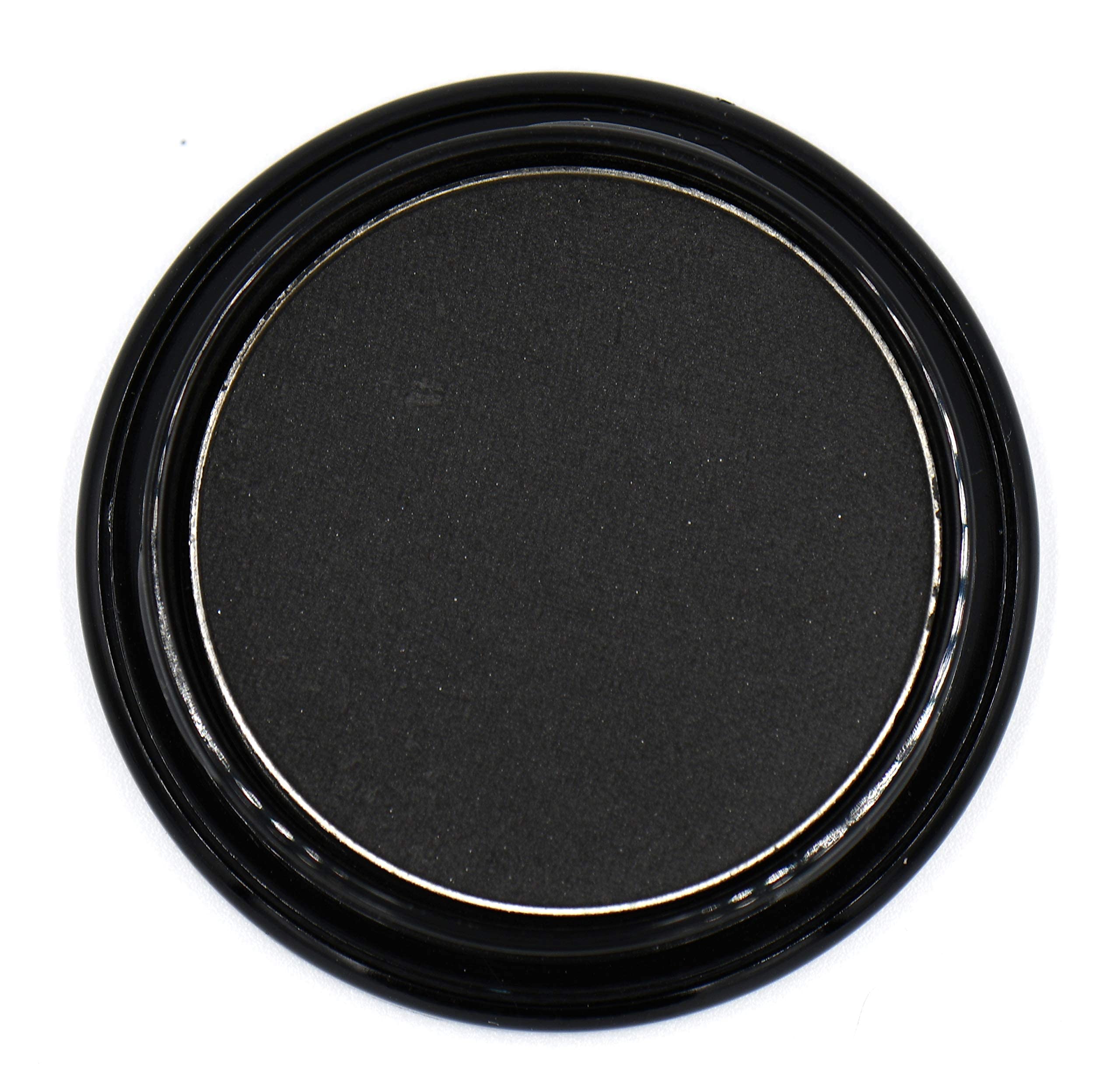 Pure Ziva Black Matte Opaque Smokey Eye Onyx Midnight Zero Jet Black Pressed Powder Single Vegan Eyeshadow; Talc, Paraben & Crue