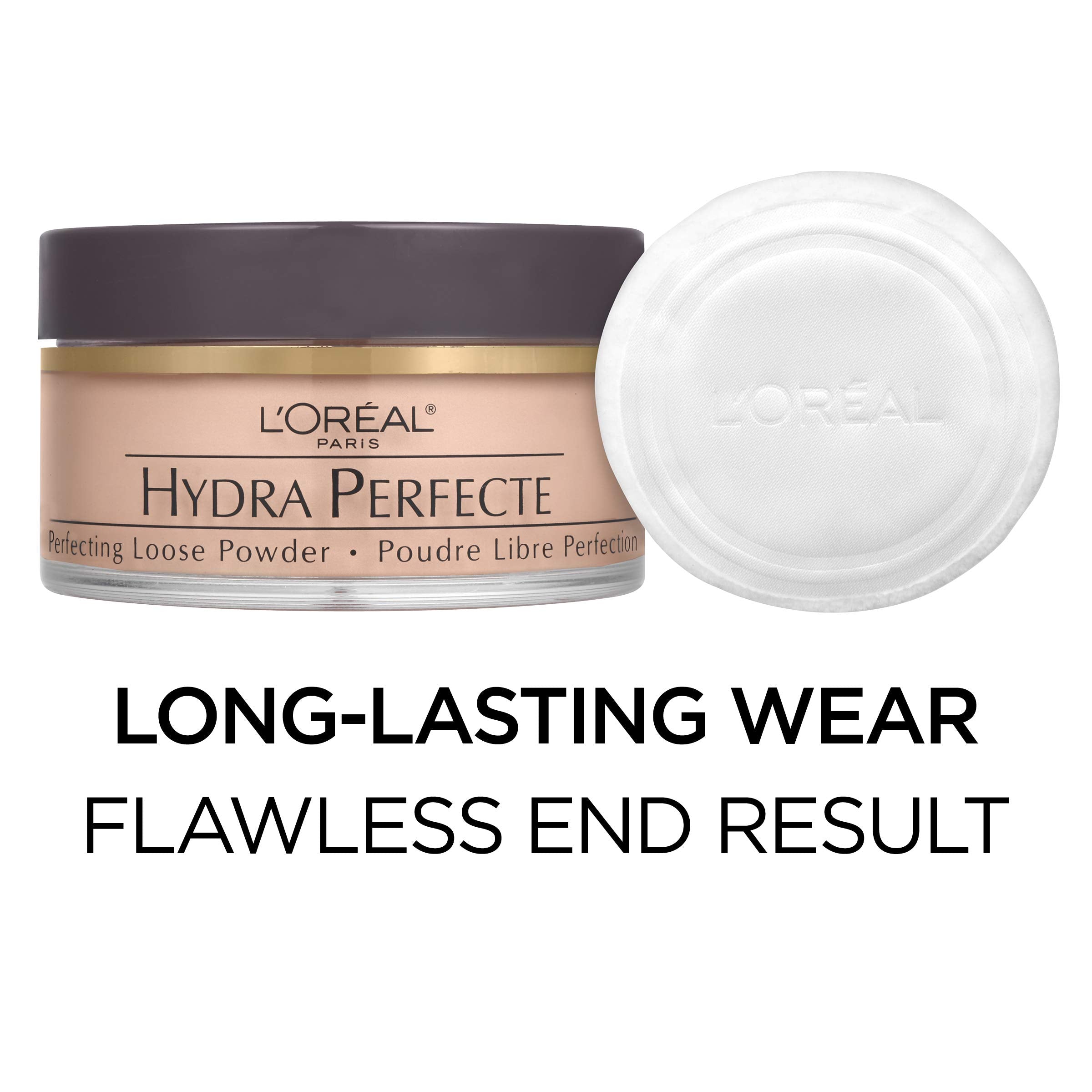 L'Oreal Paris Hydra Perfecte Perfecting Loose Face Powder, Minimizes Pores & Perfects Skin, Sets Makeup, Long-Lasting, With Mois