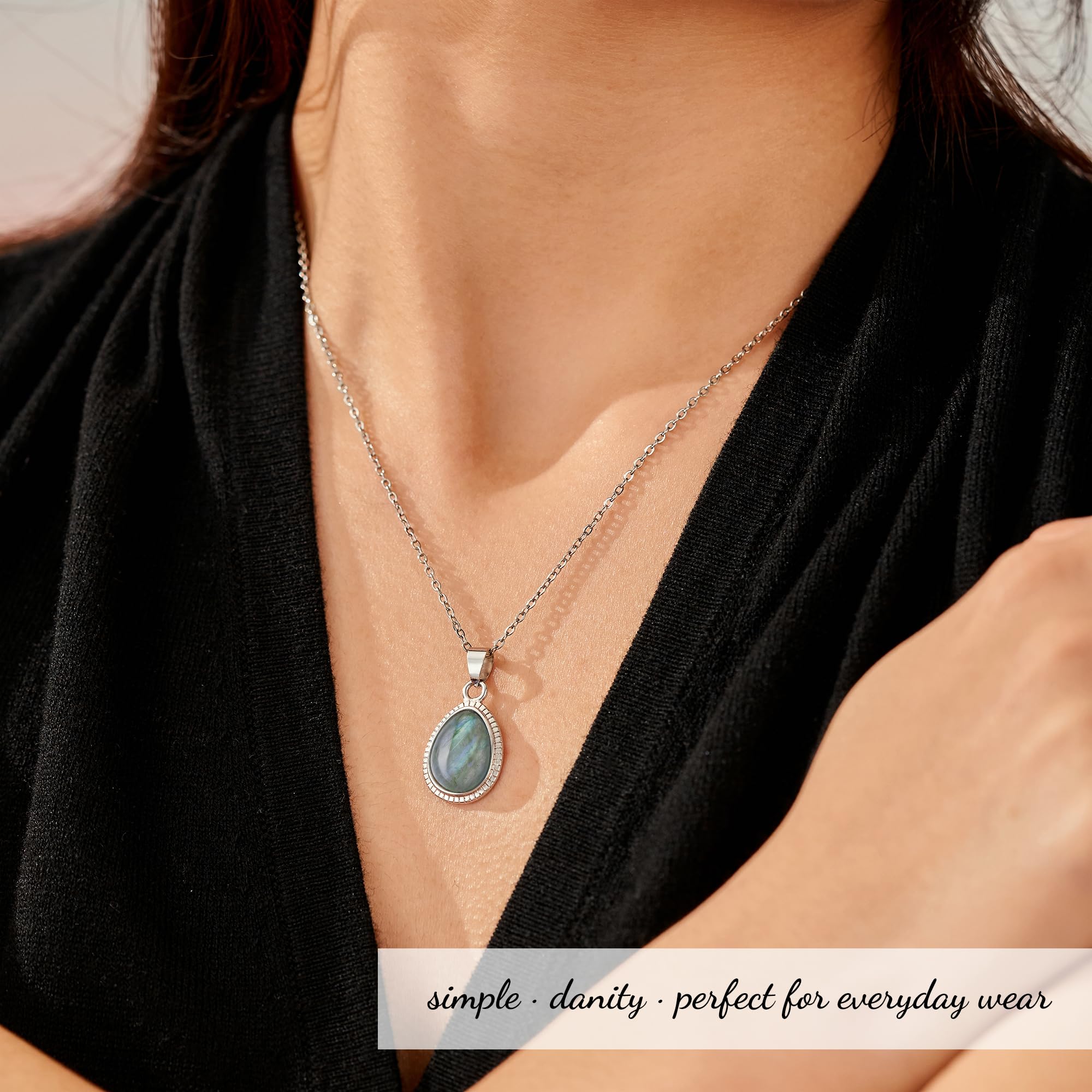 Tarsus Daughter Gifts from Mom Dad to My Daughter Necklace Moonstone Jewelry Christmas Birthday Gifts for Daughter Valentines Da
