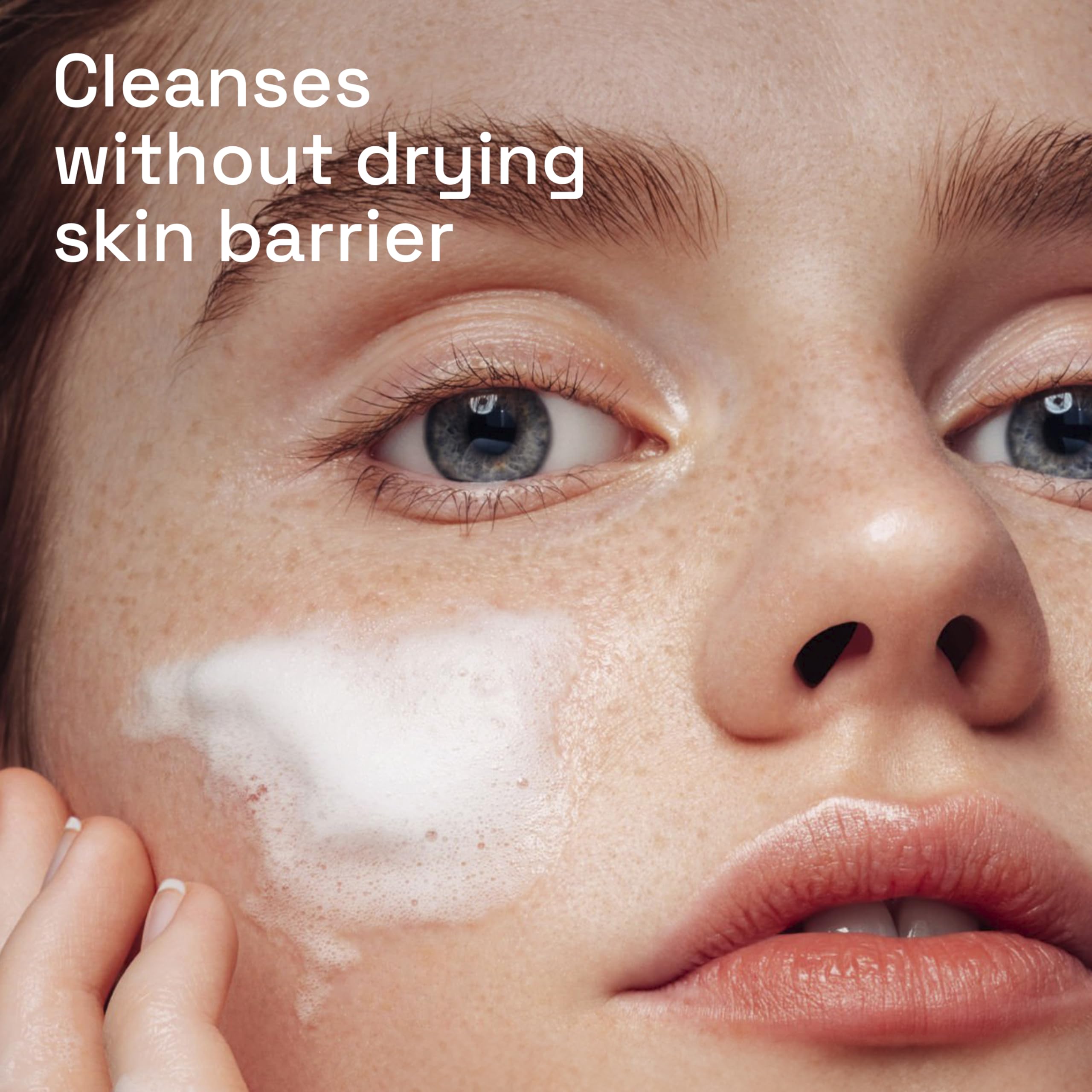 Cetaphil Cream To Foam Face Wash, Hydrating Foaming Cream Cleanser, 8 Oz, For Normal To Dry, Sensitive Skin, With Soothing Prebi