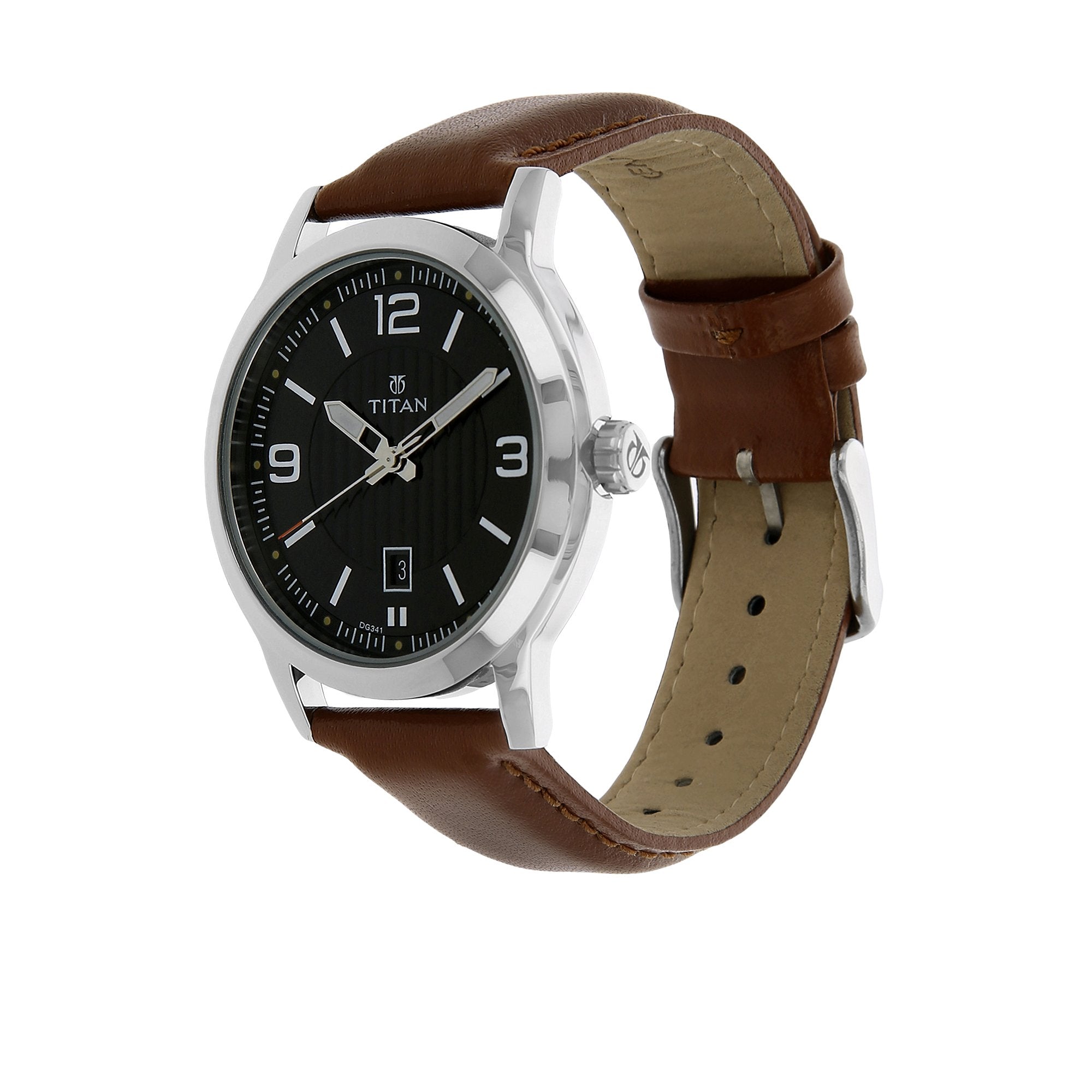 Titan Titan Neo Analog Black Dial MenS Watch Nm1730Sl02/Nn1730Sl02