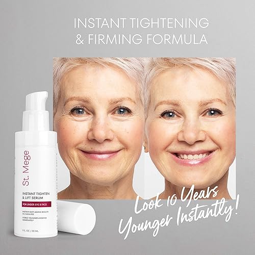 St. Mege Face Lift Cream - Instant Skin Tightening & Eye Lift, 1 oz, Smooths Loose Skin in 2 Minutes, Anti-Aging Treatment