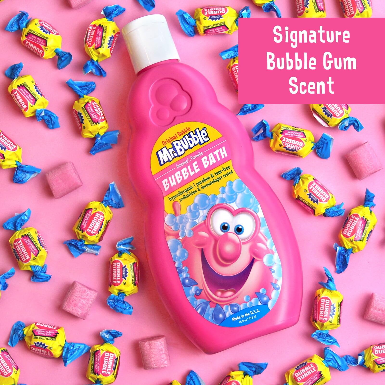 Mr. Bubble Liquid Bubble Bath, Original 16 Oz (Pack Of 7)