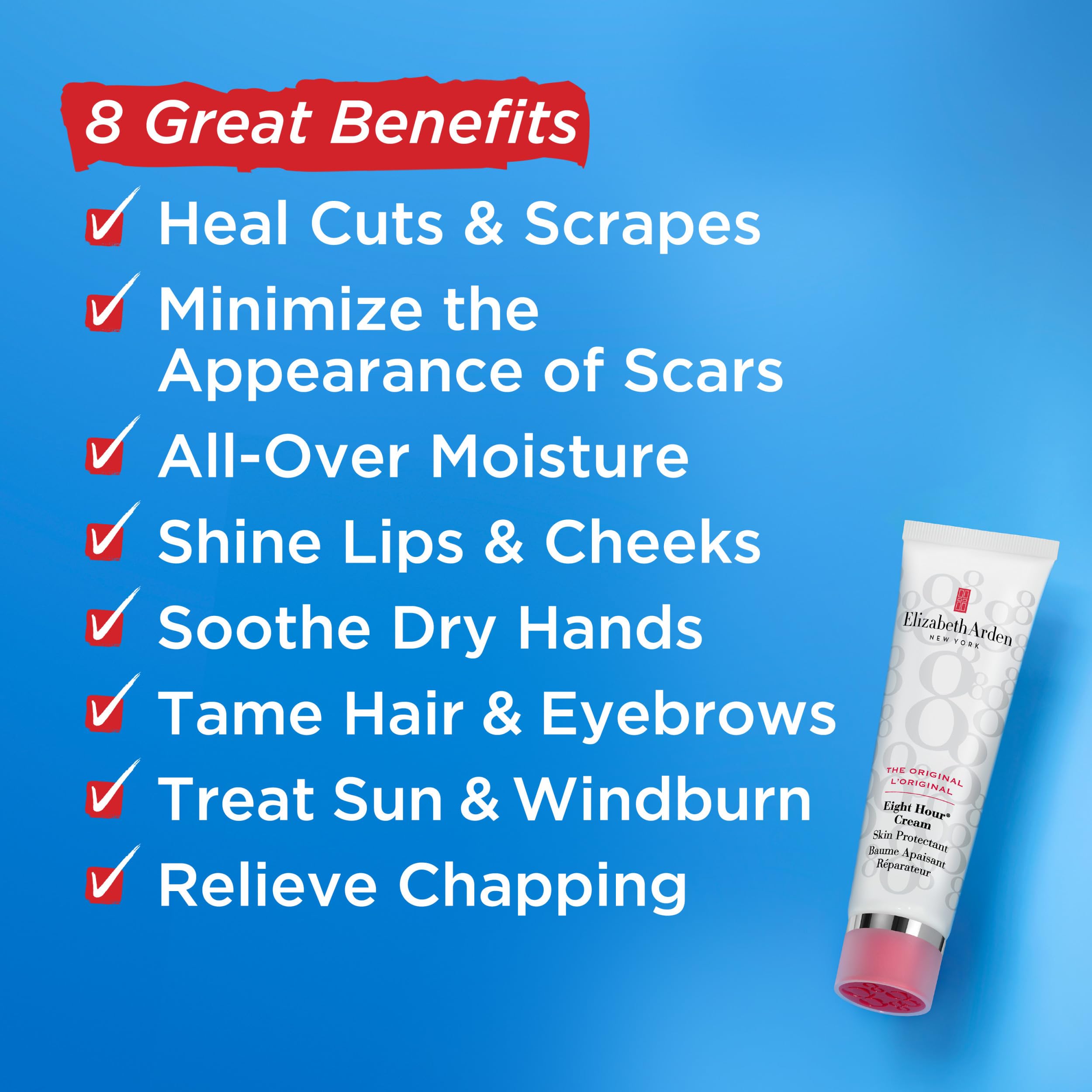 Elizabeth Arden Eight Hour Cream Skin Protectant, All-In-One Beauty Balm, Full Body Moisturizer That Hydrates, Smooths, Protects