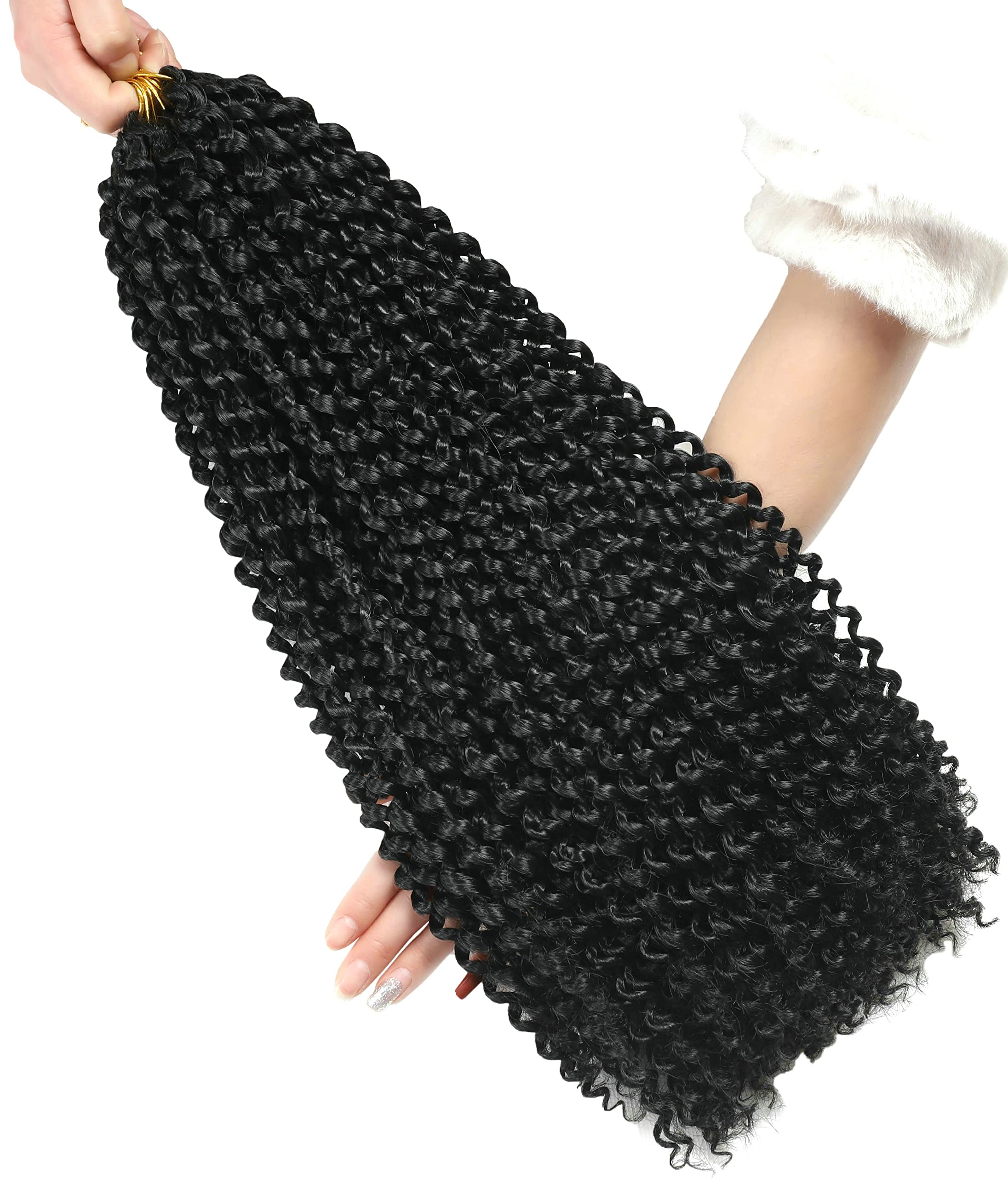 Lohxinhair 18 Inch 7 Packs Passion Twist Hair Water Wave Crochet Hair Pre Looped Bohemian Braids For Black Women