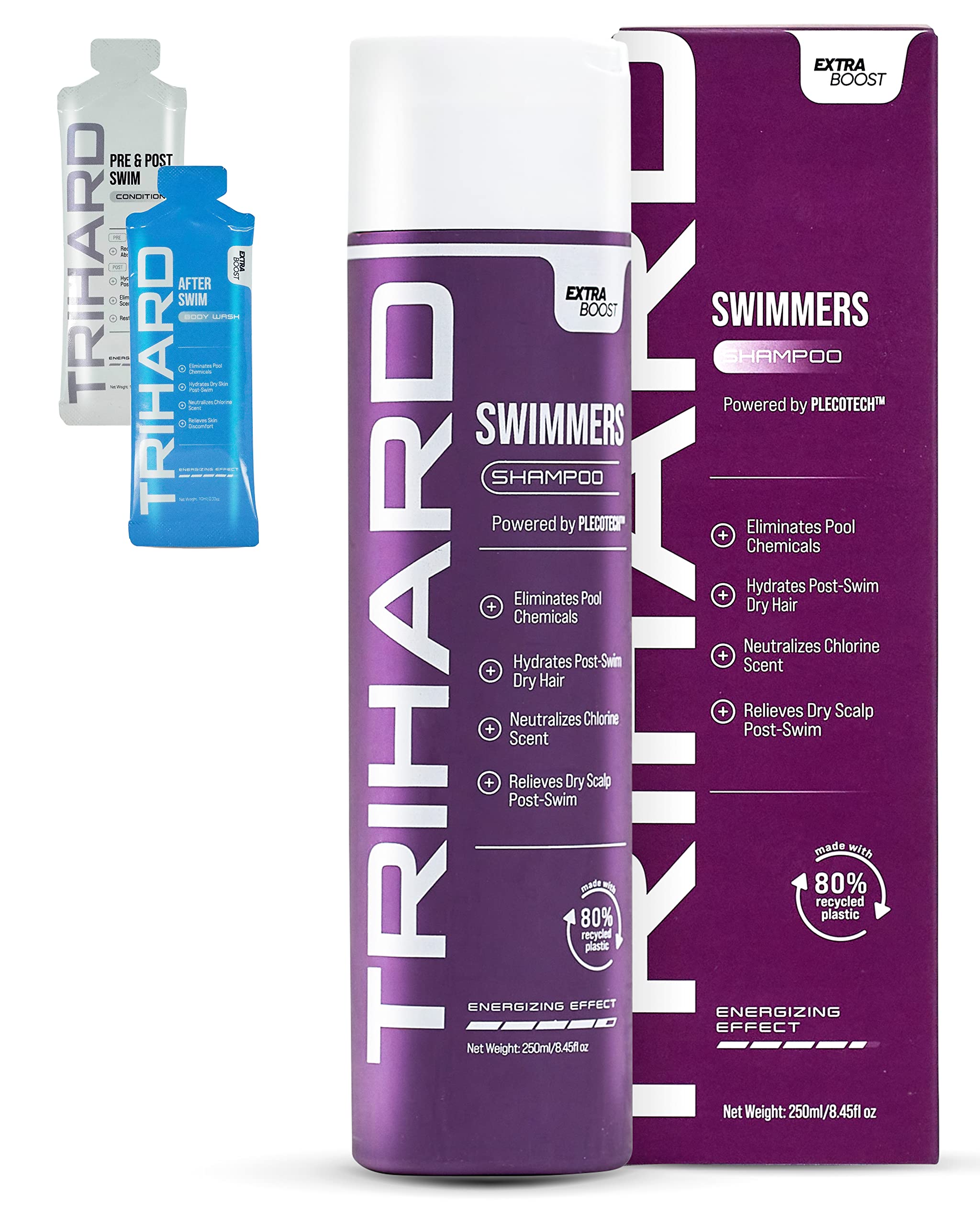 Trihard Swimmers Shampoo Extra Boost | Removing Chlorine And Hard Water Negative Effects | Specialized Swim Shampoo