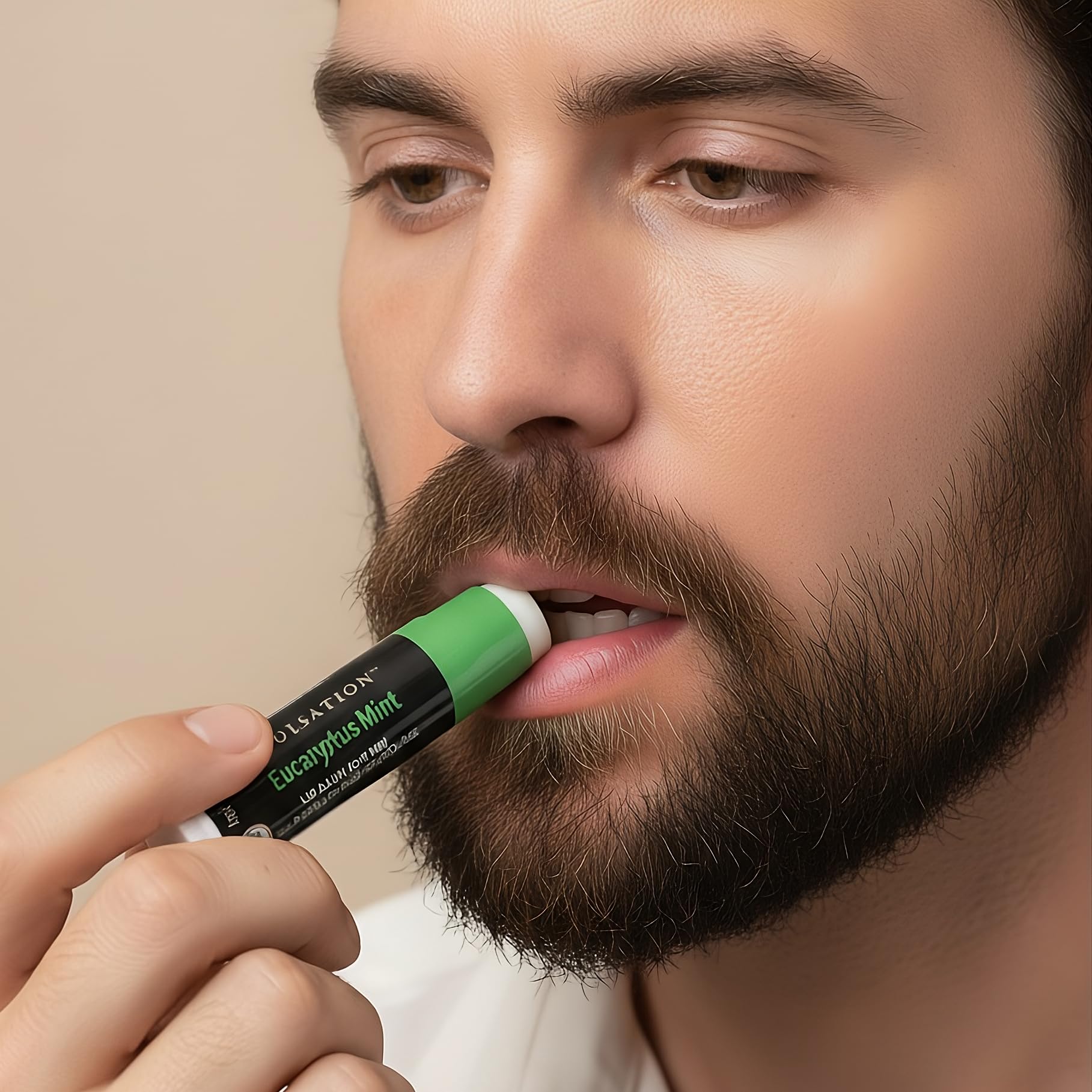 Soulsation Organic Lip Balm Set, 4 Flavors - For Men, Moisturizing For Cracked & Dry Lips