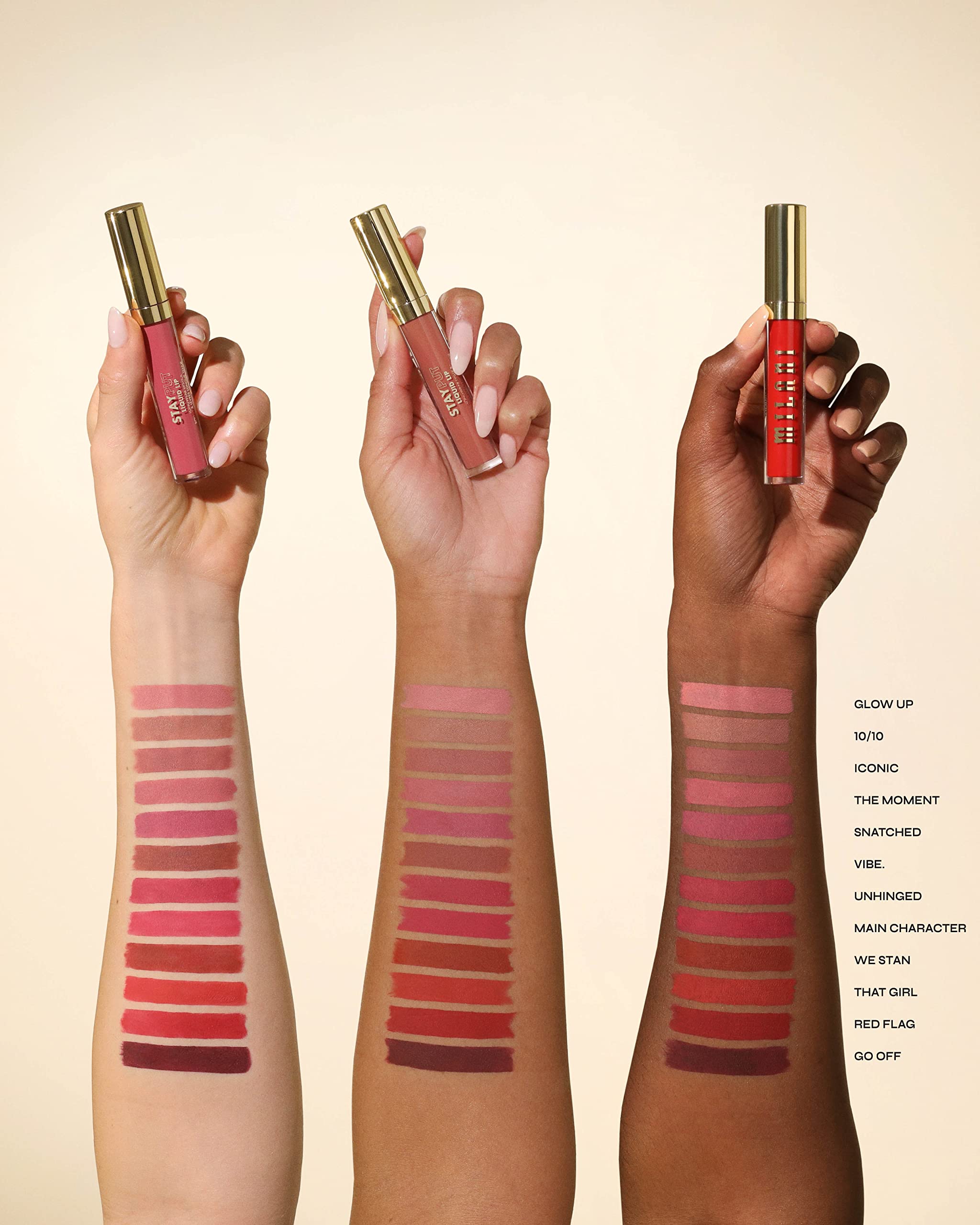 Milani Stay Put Longwear Liquid Lipstick - Smudge-Proof, Kiss-Proof, And Fade-Resistant Formula For All-Day Wear - Main Characte