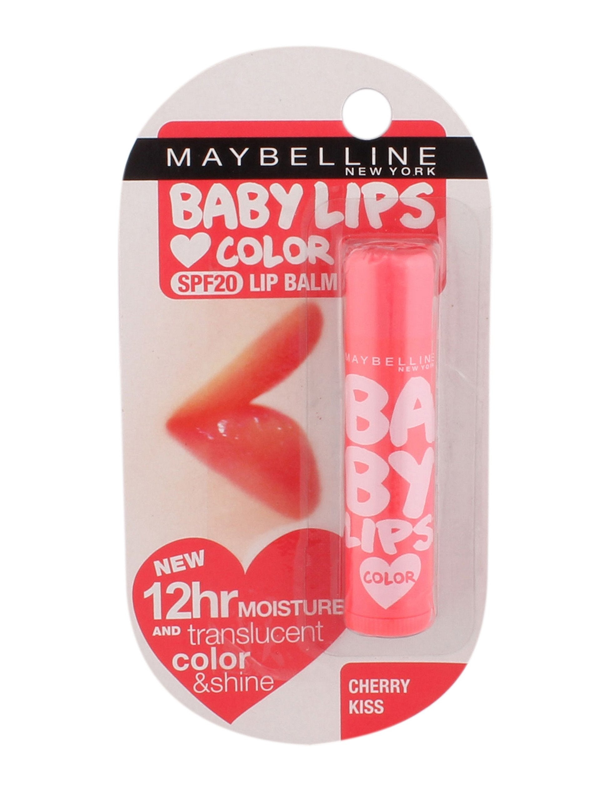 Maybelline Babylips Lip Balm  Cherry Kiss, 4G Tube