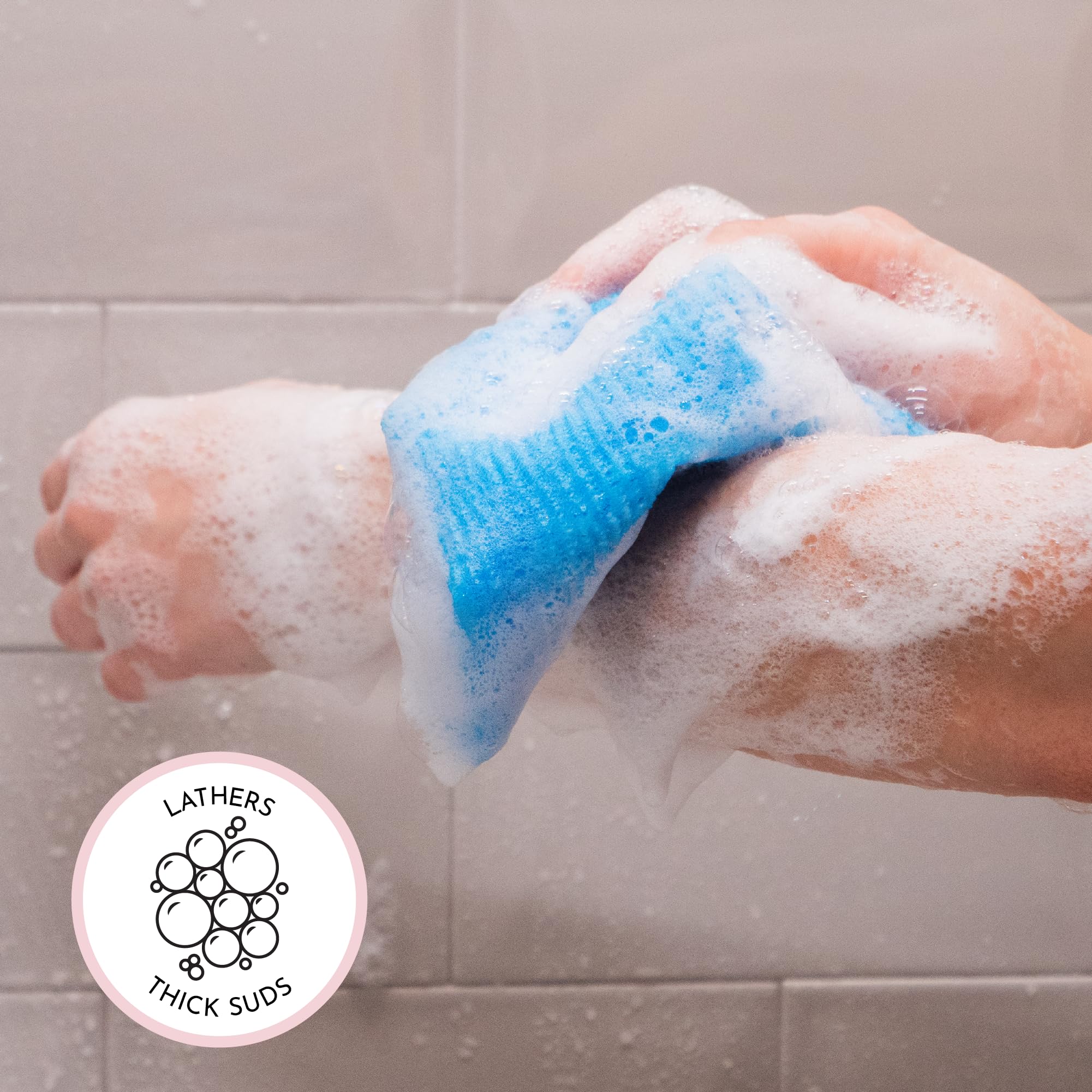 S&T Inc. Back Scrubber For Shower, Exfoliating Body Scrubber Or Bath Exfoliating Towel For Skin Care, 11.8 Inches X 35.4 Inches,