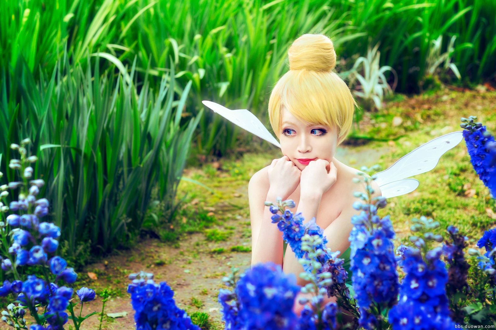 Angelaicos Women's Prestyled Buns Party Anime Cosplay Costume Wig Short Blonde