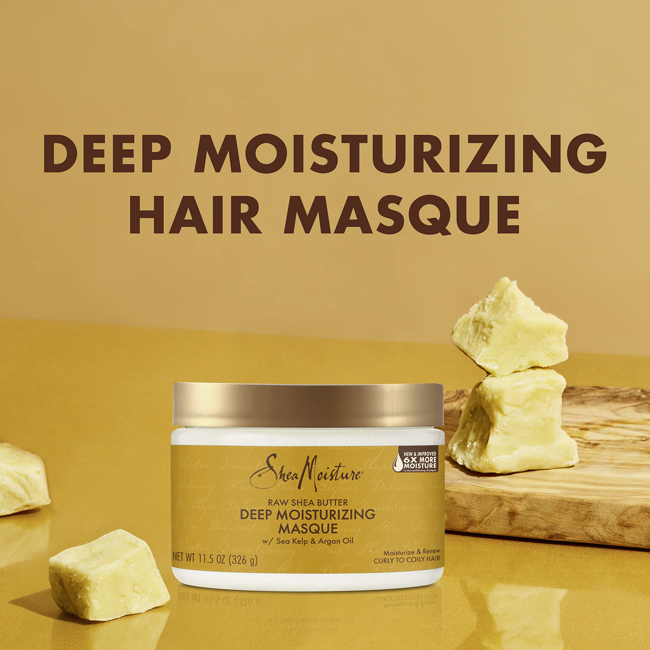 Shea Moisture Raw Shea Masque 12 Ounce Jar (354Ml) (2 Pack)