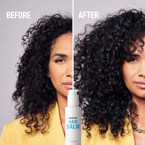 Hairstory Leave In Conditioning Balm For Curly Hair & Frizziness, Manage Dryness & Detangle Knots, All Day Moisturizing Cream, P