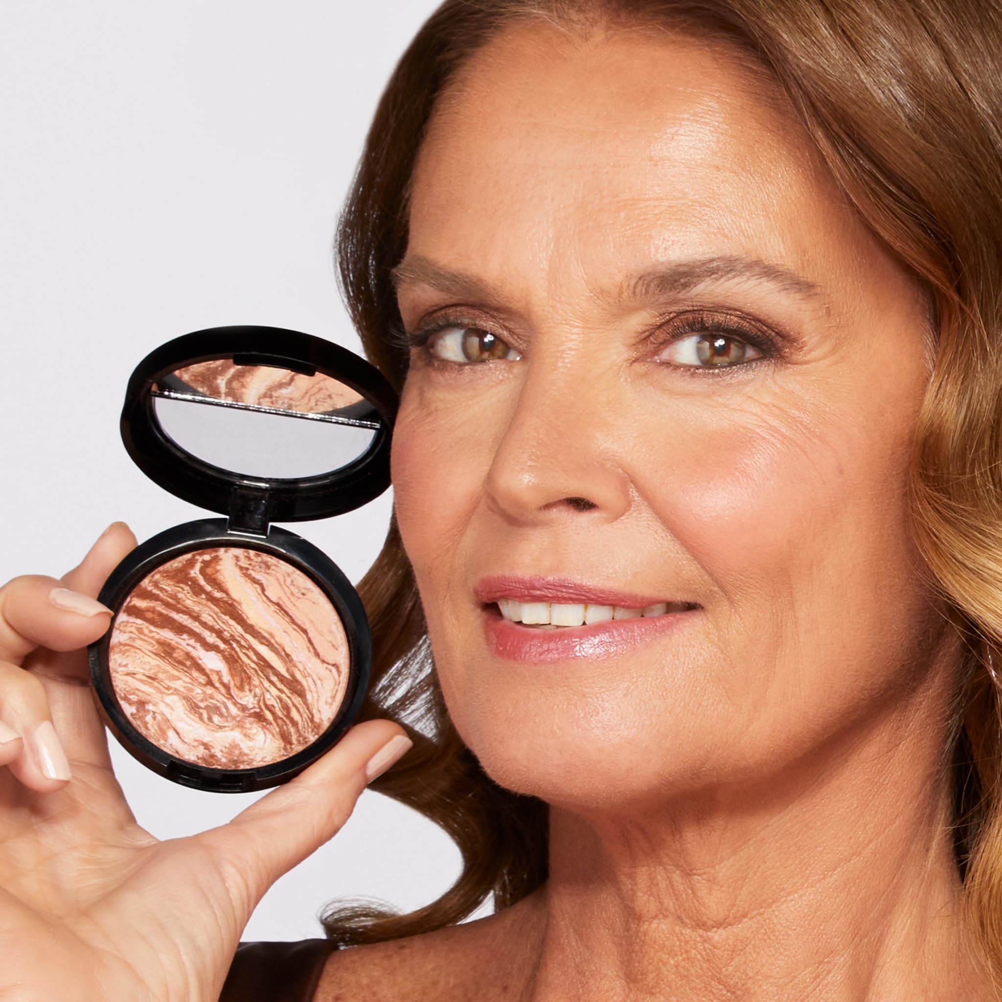 LAURA GELLER NEW YORK Baked Bronze-N-Brighten Bronzer Powder, 2.5 oz, Fair - Natural Bronze Glow, Model 00-BRB002-R1
