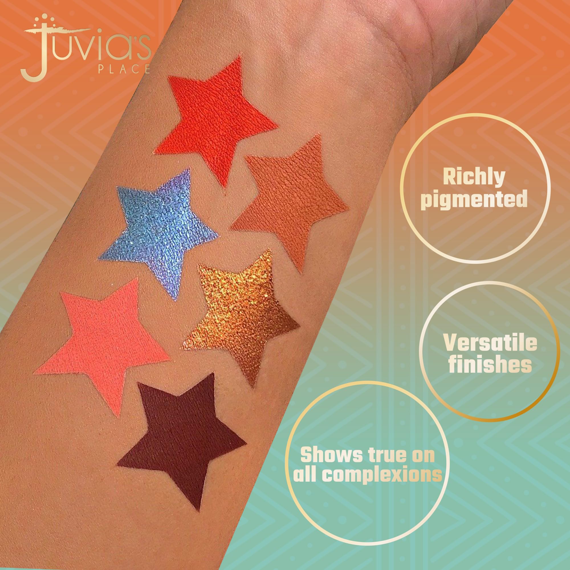 Juvia's Place Olori 3 Eyeshadow Palette - 6 Pigmented Shades, 1 Ounce, Browns and Bronzes, Professional Eye Makeup, Model 1002028
