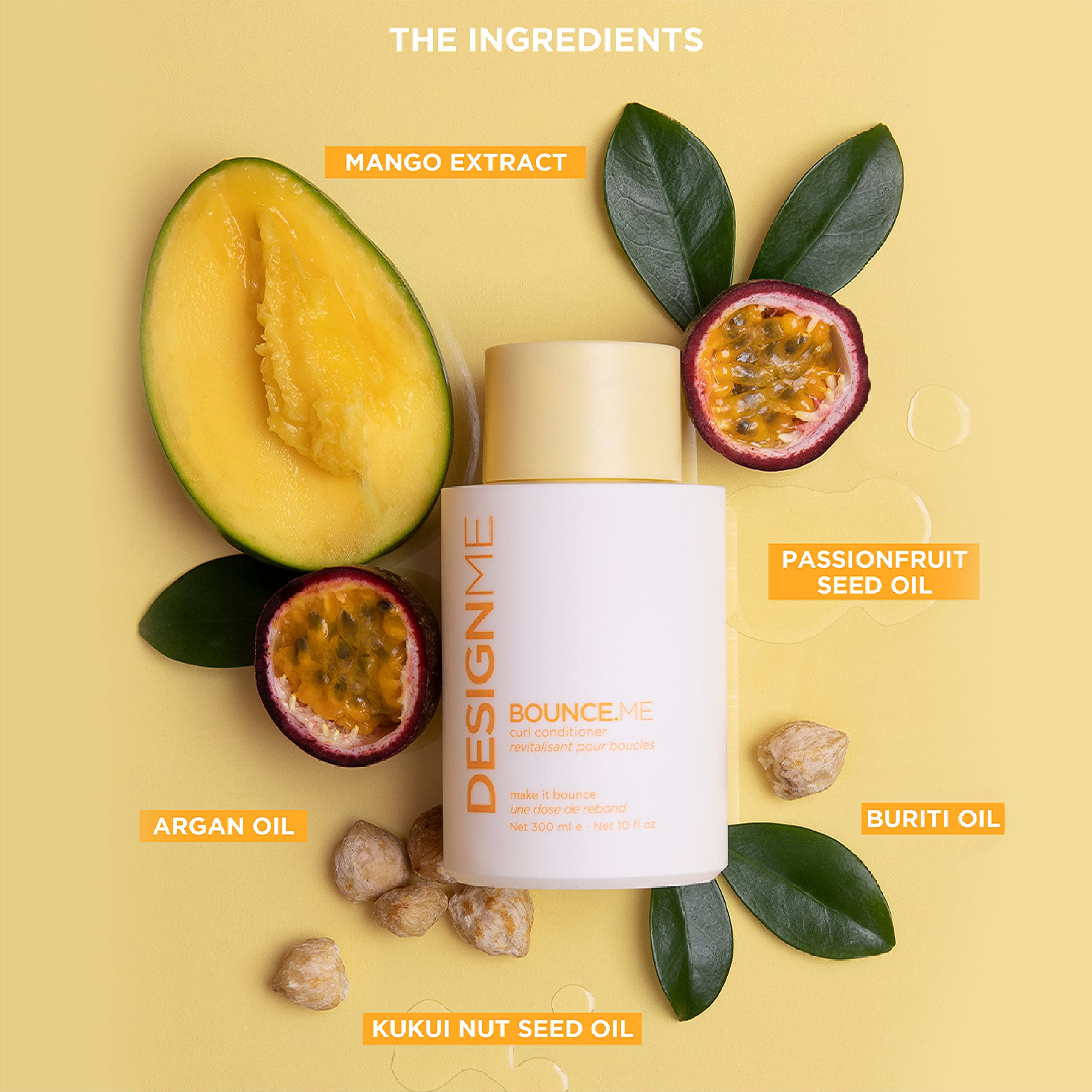 BOUNCE.ME Curl Conditioner by DESIGNME | Curl-Defining, Added Bounce, Nourishing, Anti-Frizz Formula for All Curly Hair Types |