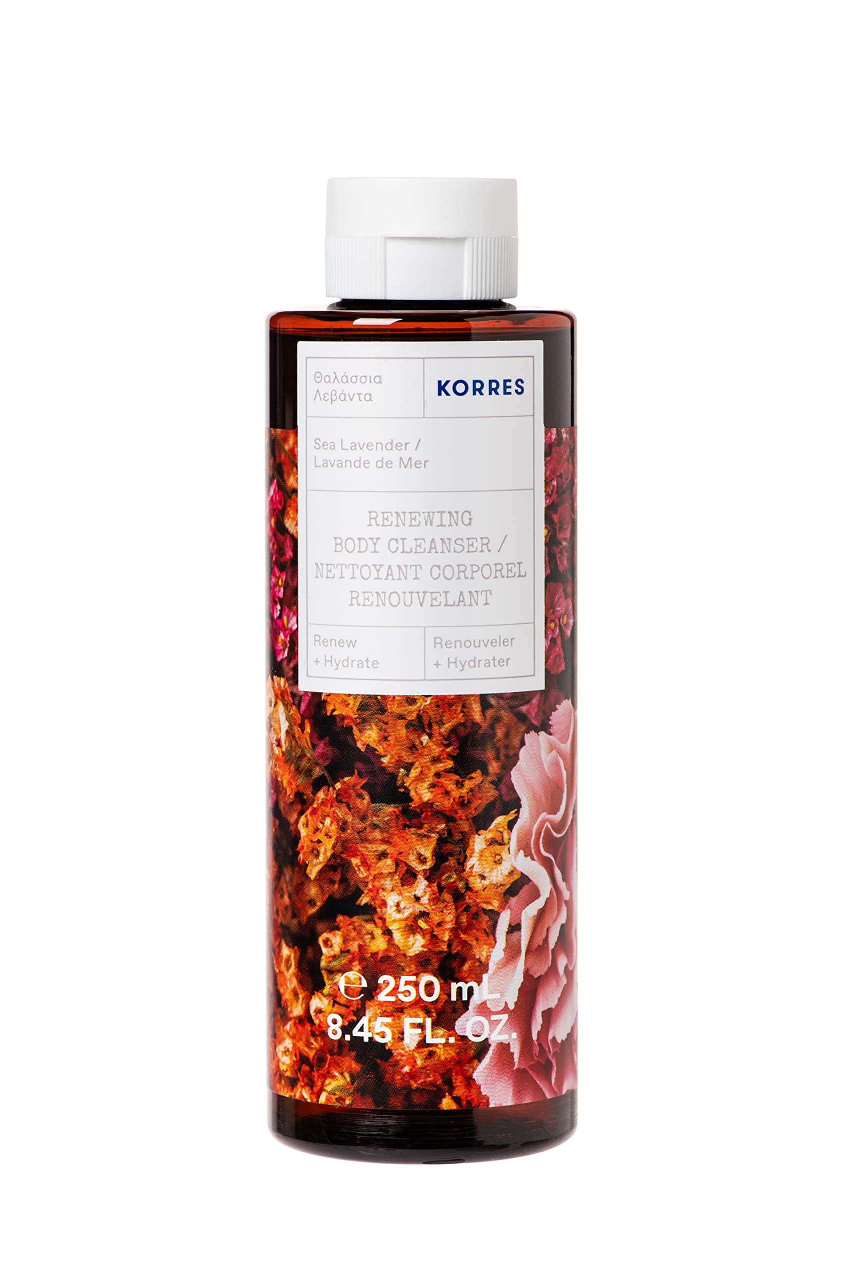 KORRES Renewing Body Cleanser, Sea Lavender, 8.45 fl. oz.