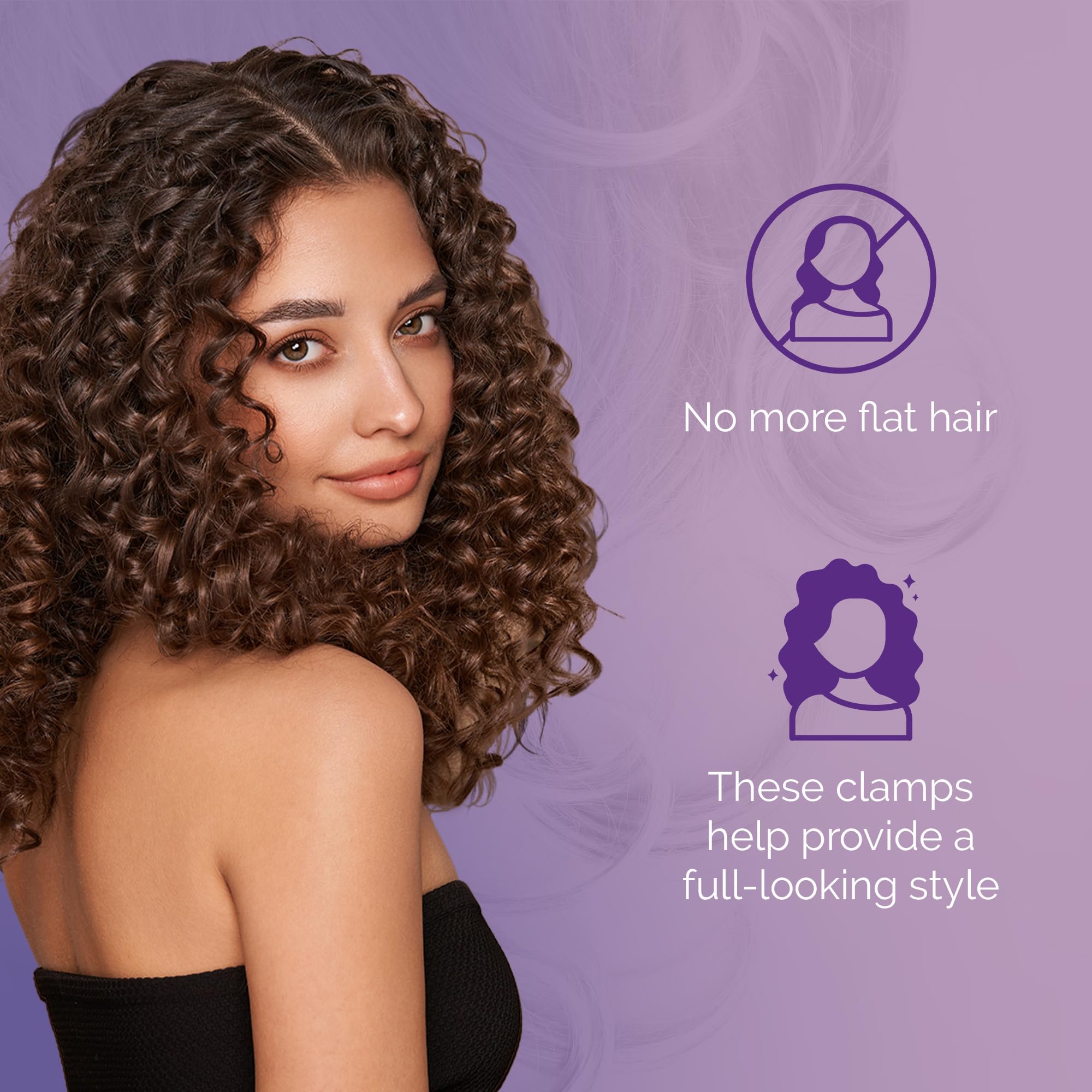 Curl Keeper Claw Clips - 12 Pack of Lightweight Silicone Hair Clips for Thick & Thin Hair, Medium Size, Easy to Clean