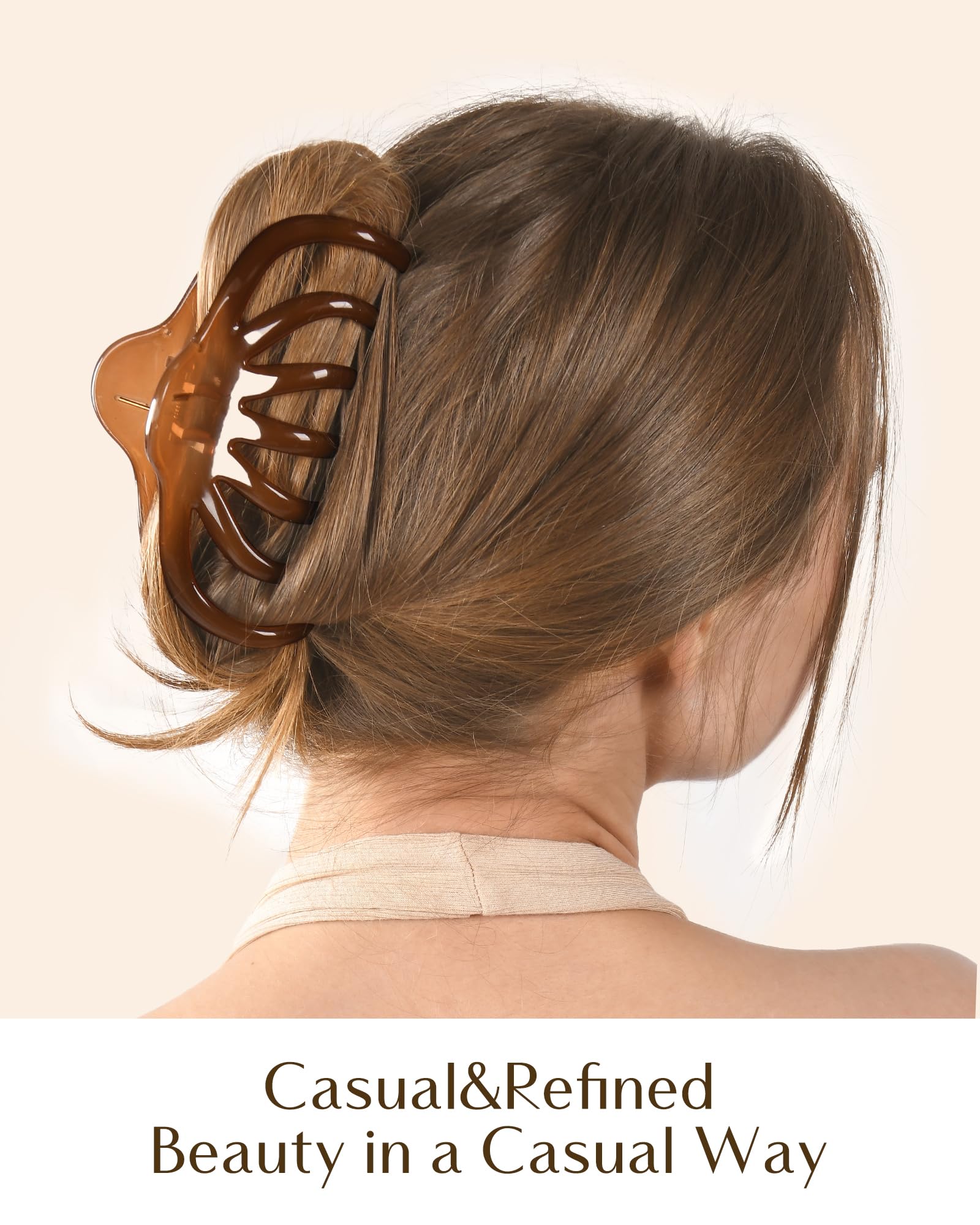 Yanibest 5.1 Inche Large Octopus Hair Claw Clips Non-Slip Ponytail For Women Thick Hair And Long Hair Chic Hair Styling Accessor