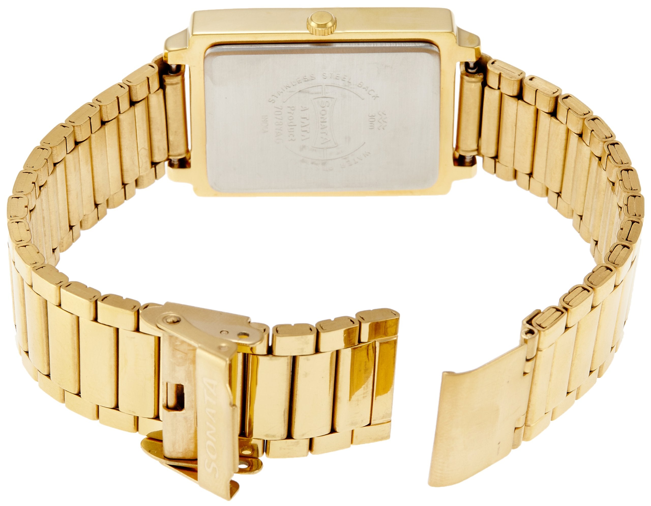 Sonata Analog White Dial MenS Watch - Nf7078Ym03