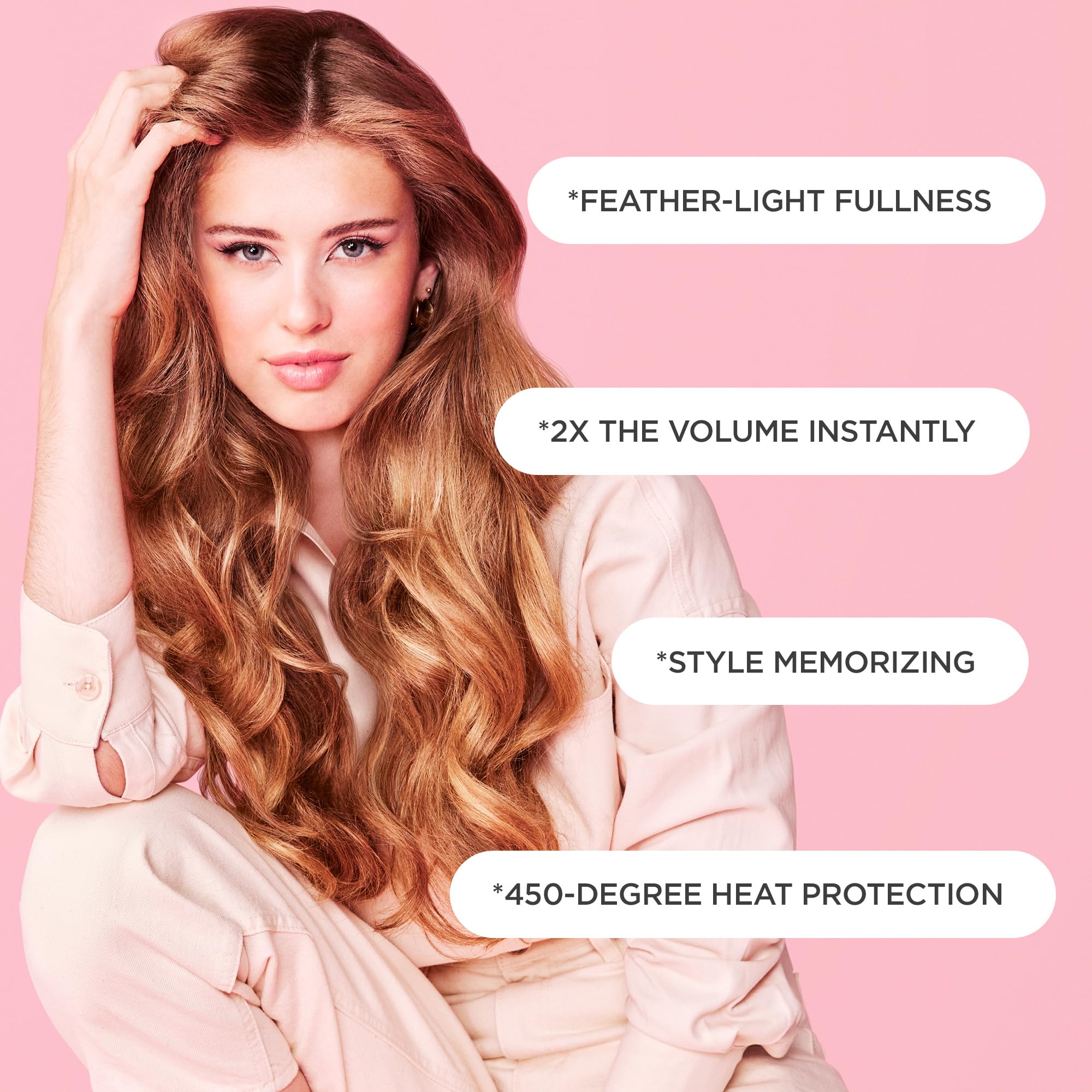 Cake Beauty Volumizing Mousse, The Big Wig - High Volume, Flexible Hold Hair Mousse with 450 F Heat Protection - For All Hair Ty