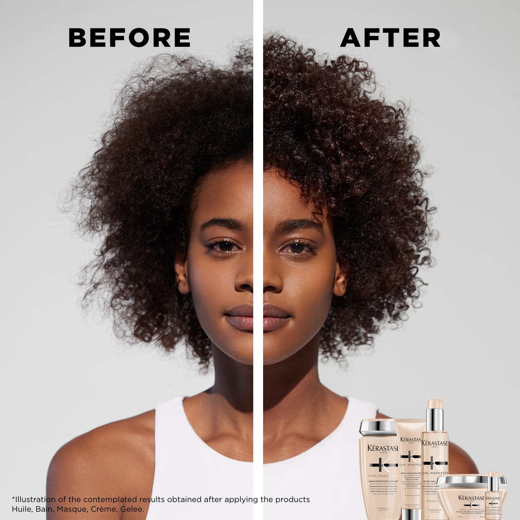 Kerastase Curl Manifesto Hydratation Essentielle Conditioner  Lightweight Conditioner  Detangles, Smooths & Prevents Frizz  For