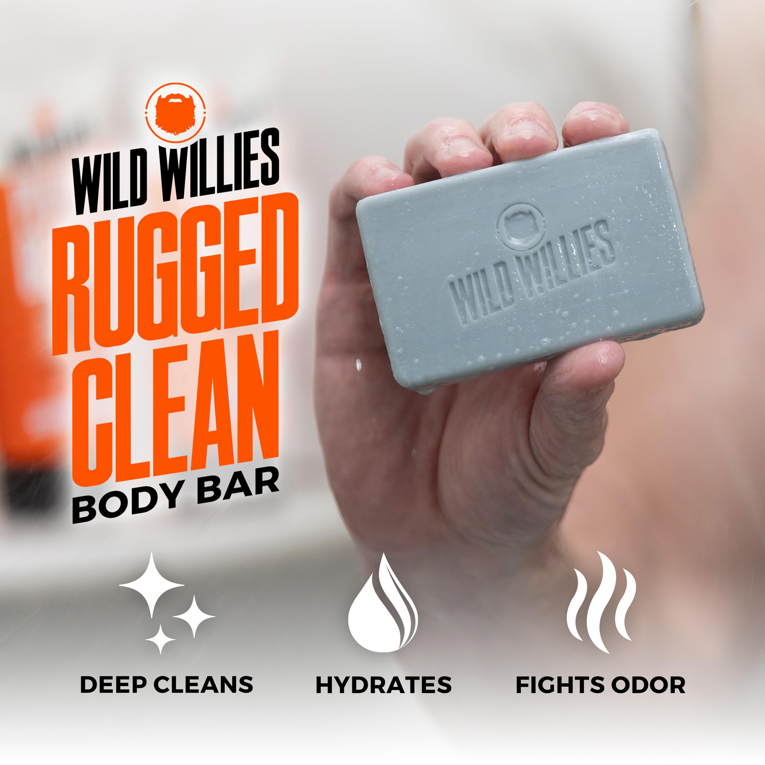 Wild Willies Moisturizing Mens Bar Soap - Bath Soaps With Shea Butter For Odor Protection - Natural Body Bar For Men - Coastal D