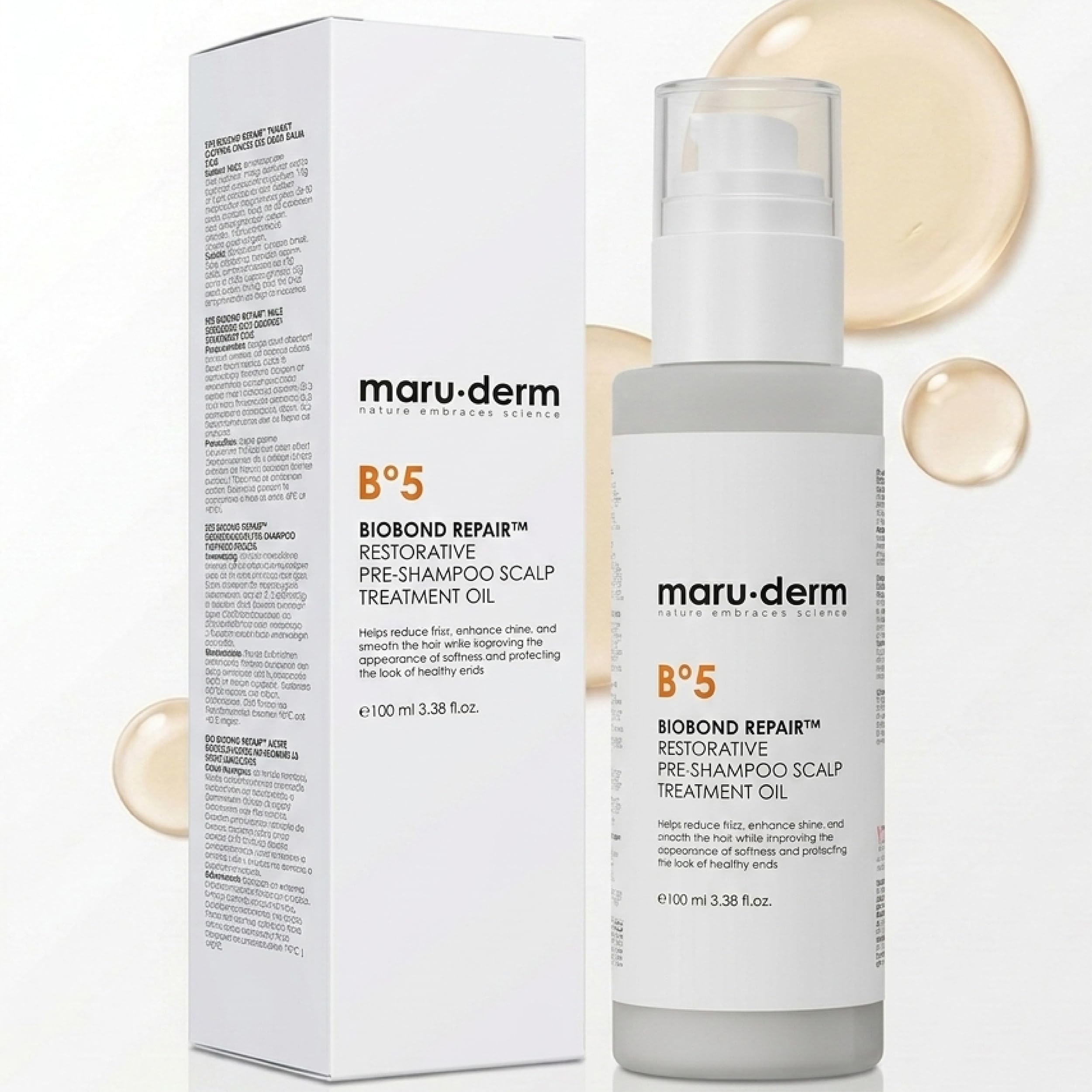 Maruderm BioBond Repair Restorative PreShampoo Scalp Treatment Oil 100 ML  Bond Repair Hair Oil for Dry Scalp, Damaged and Fra