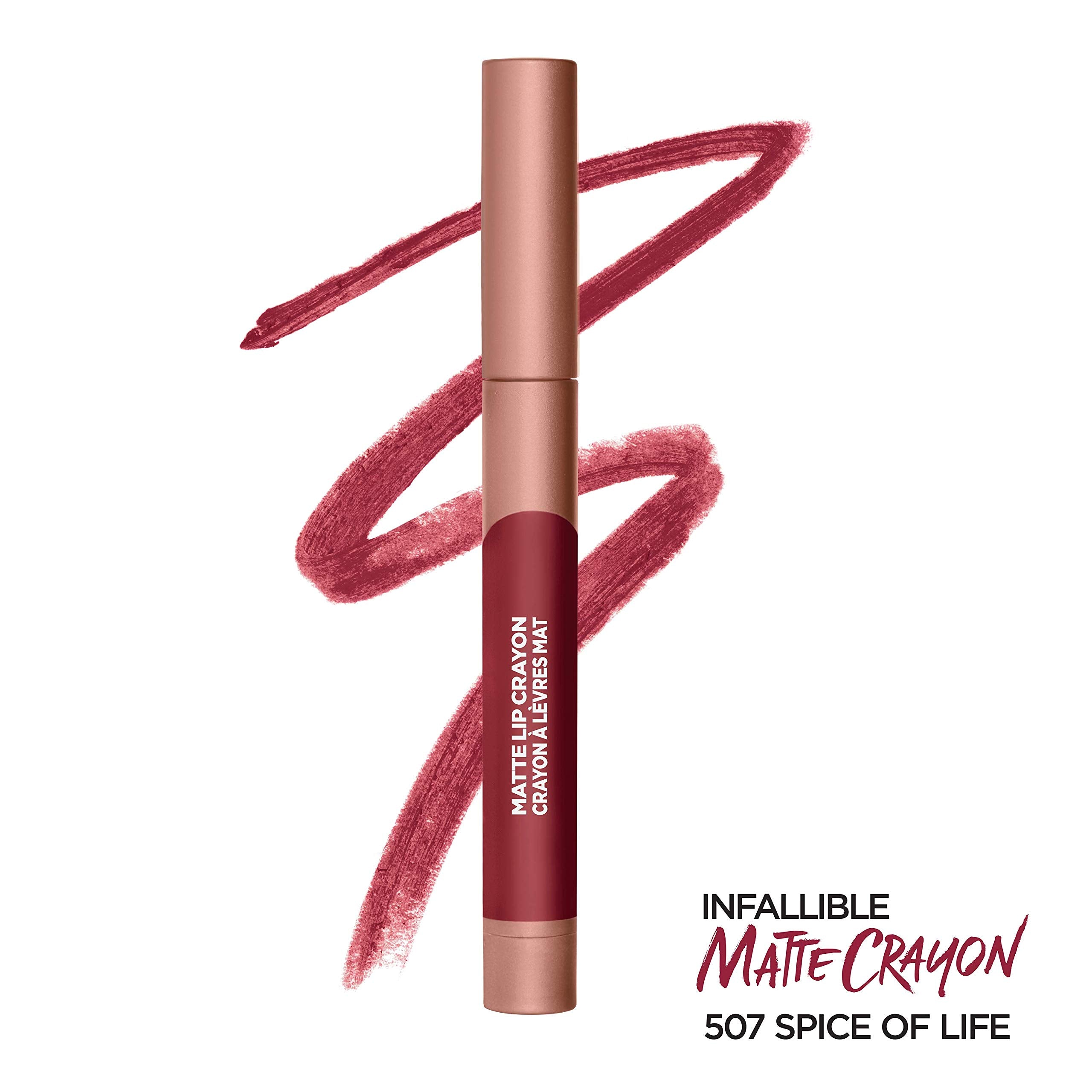 Lor  Al Paris Infallible Matte Lip Crayon, Spice Of Life (Packaging May Vary)