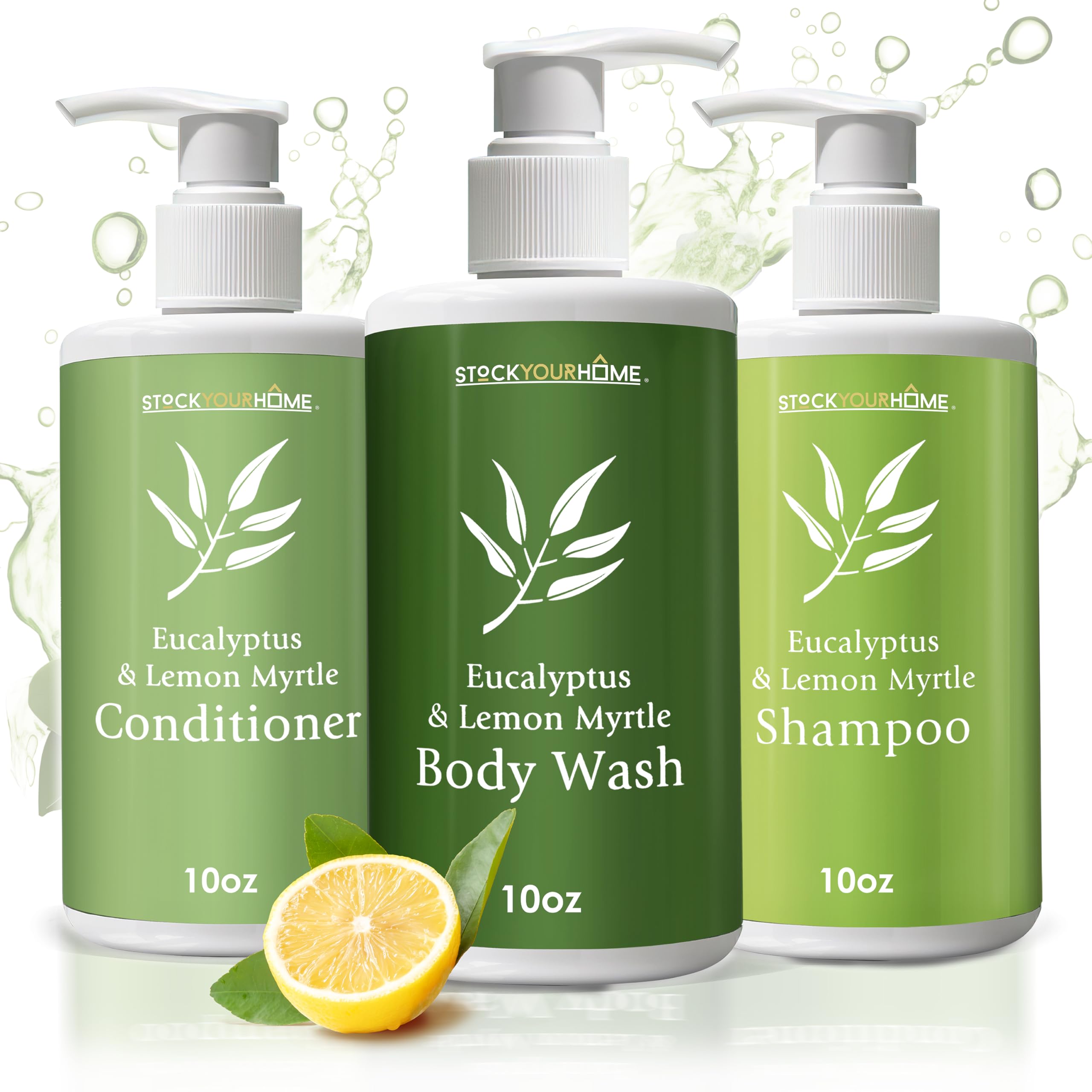 Shower Essentials Set For Men And Women, Includes 10 Oz Body Wash, Shampoo, And Conditioner, Hydrating & Nourishing Shampoo Cond