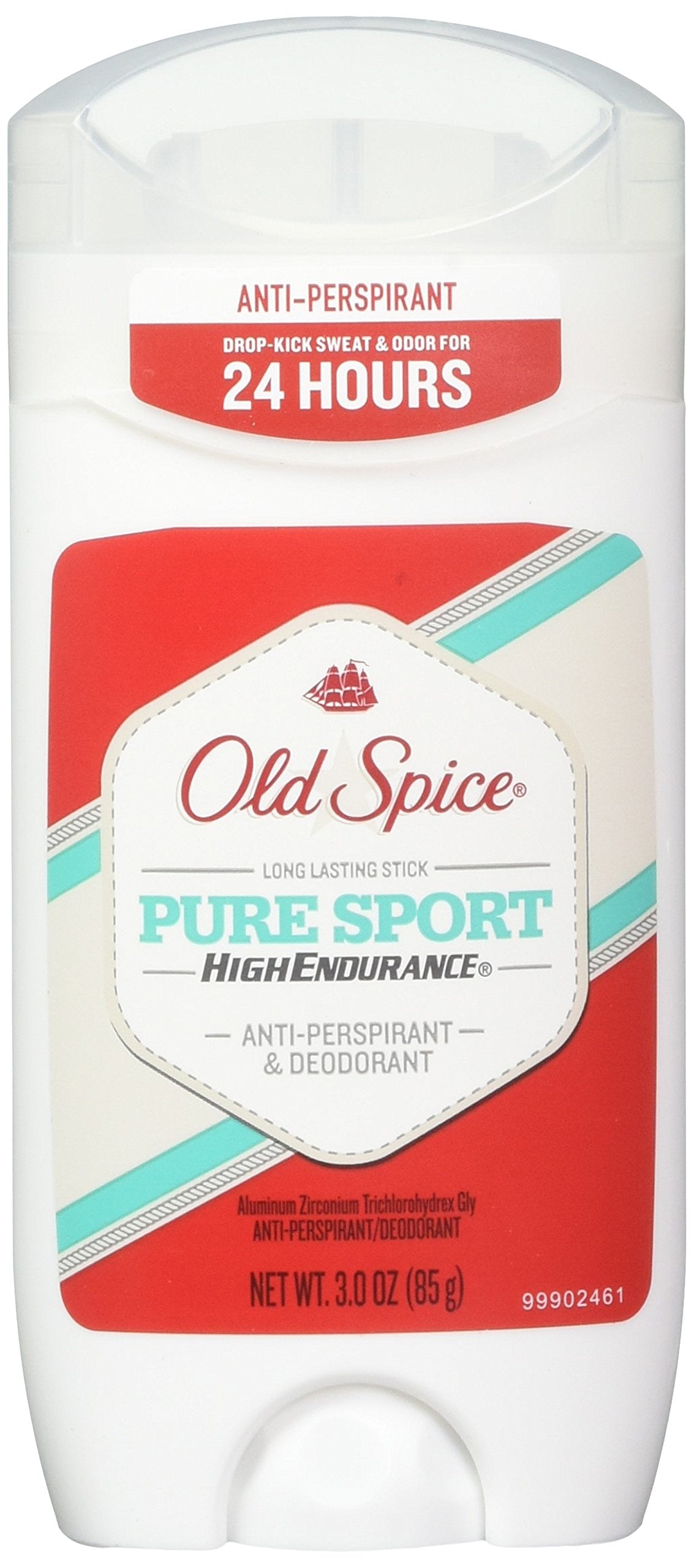 Old Spice High Endurance Anti-Perspirant & Deodorant, Pure Sport 3 Oz ,Pack of 2