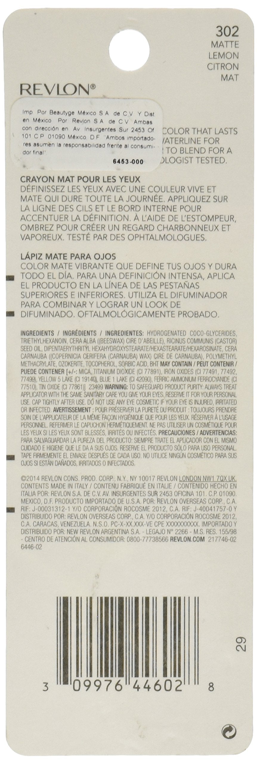 Revlon Photo Ready Kajal Eye Pencil - Matte Lemon (302)