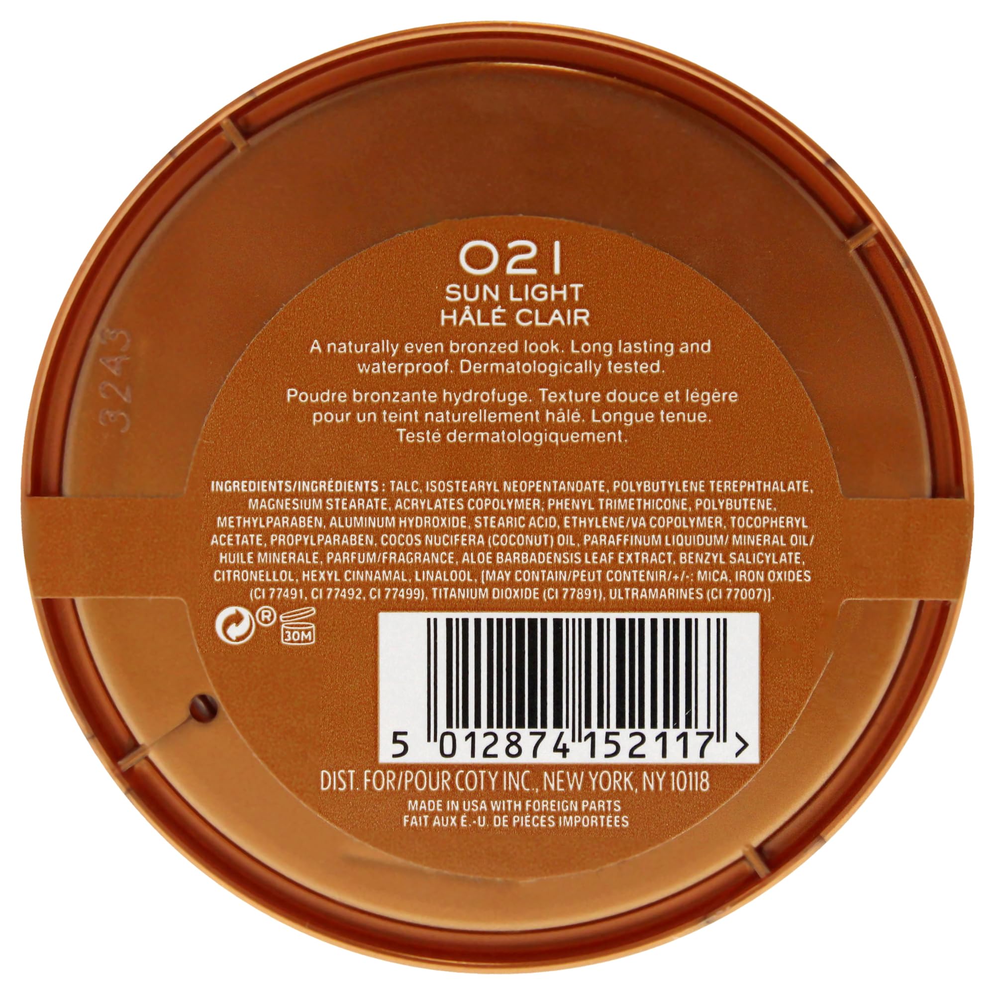 Rimmel London Natural Bronzer - Sun Light
