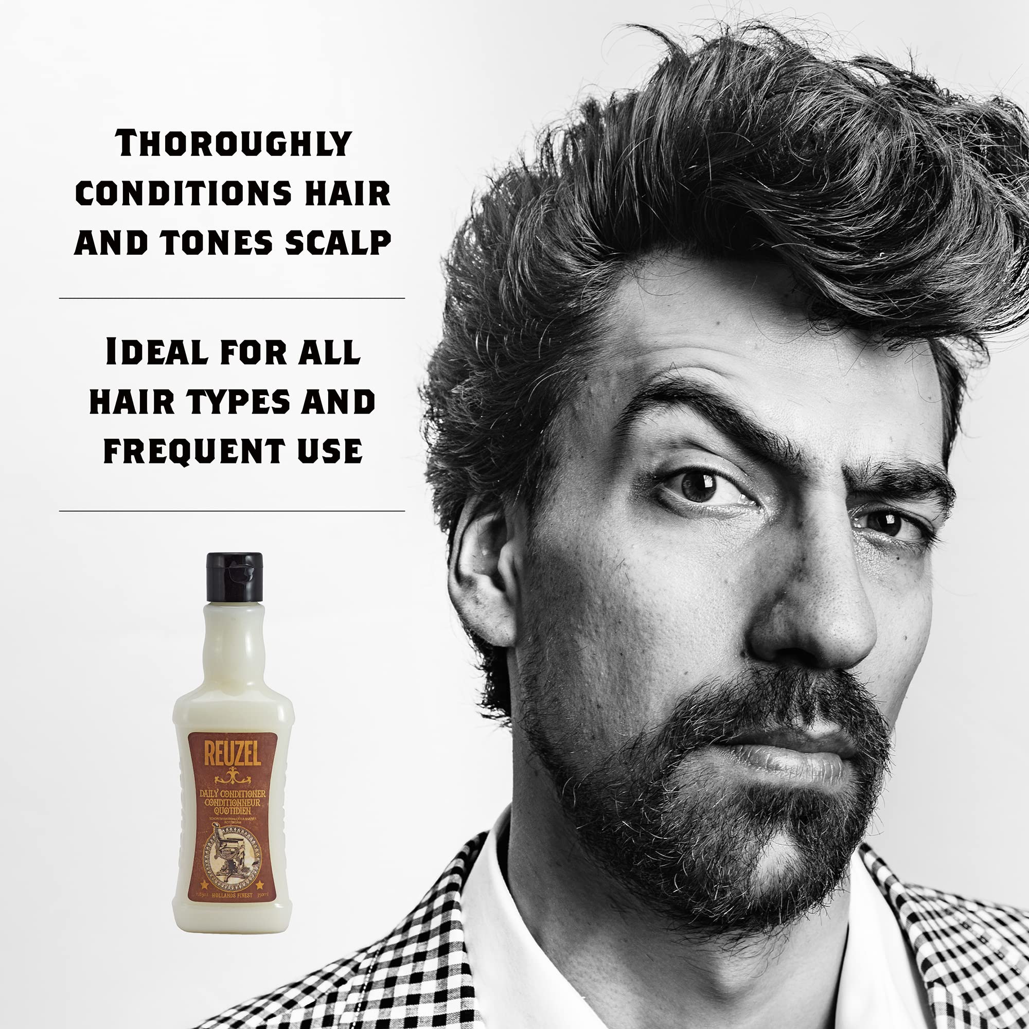 Reuzel Daily Conditioner, Ideal for all Hair Types, 11.83 oz