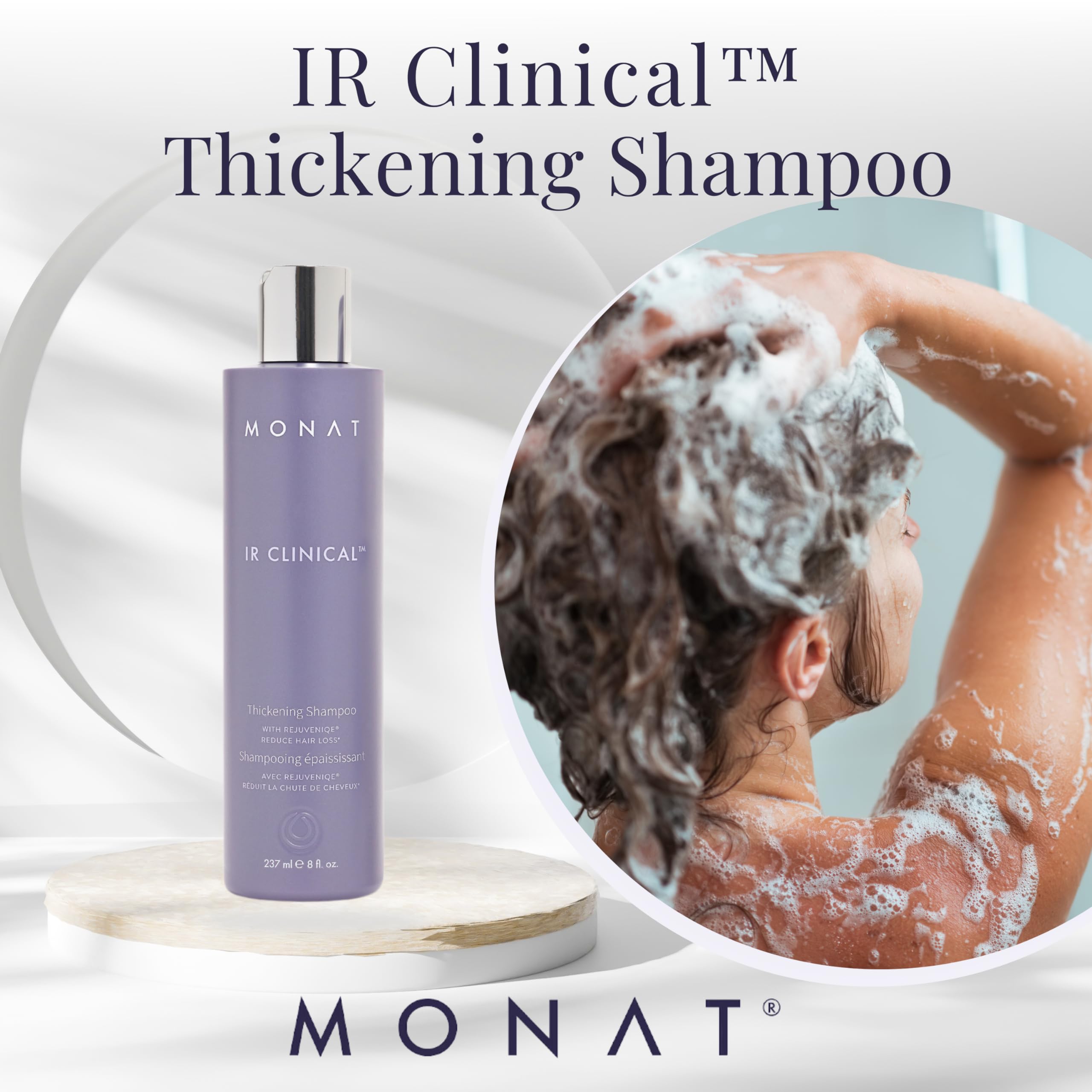 MONAT IR Clinical Thickening Shampoo - Hair Volumizing Shampoo for Dense Thick Hair - Thickening Shampoo Crafted from Powerful B