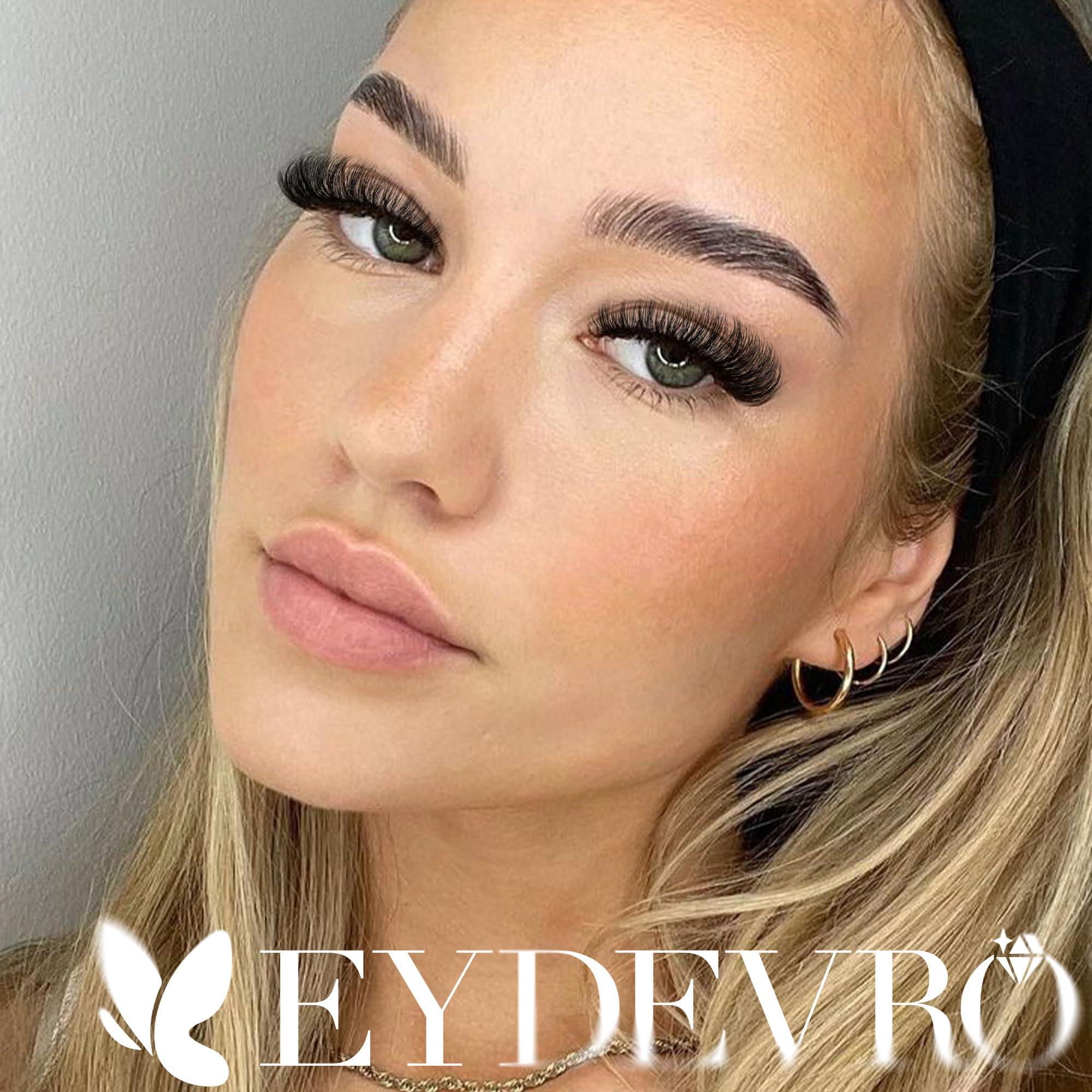 Eydevro Fluffy Lash Clusters Kit 14-24Mm Long Lash Extension Kit 280 Pcs Eyelash Extension Kit Individual Lashes Kit Mega Volume