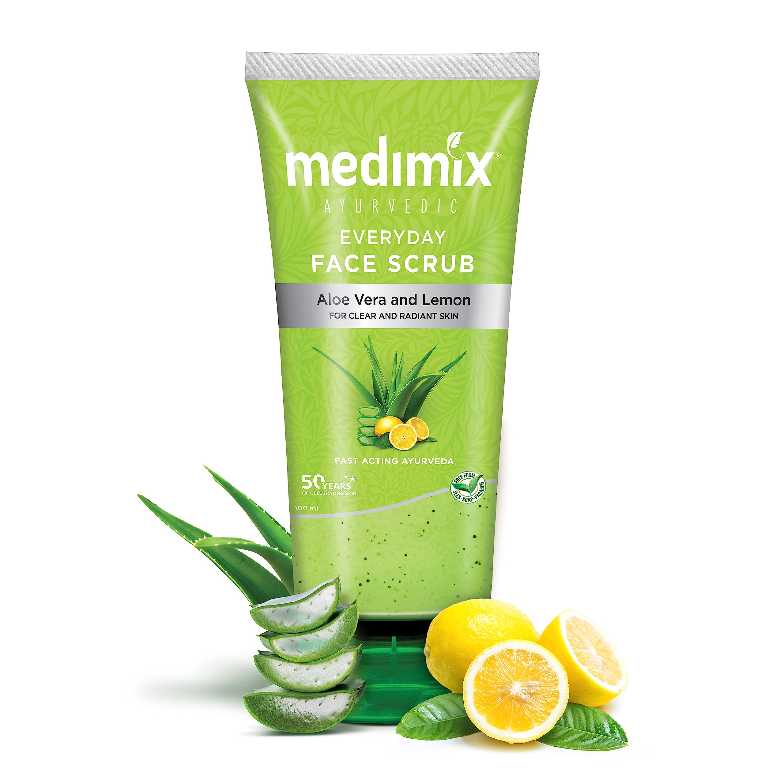 Medimix Ayurvedic Aloe Vera And Lemon Face Scrub 100 ML