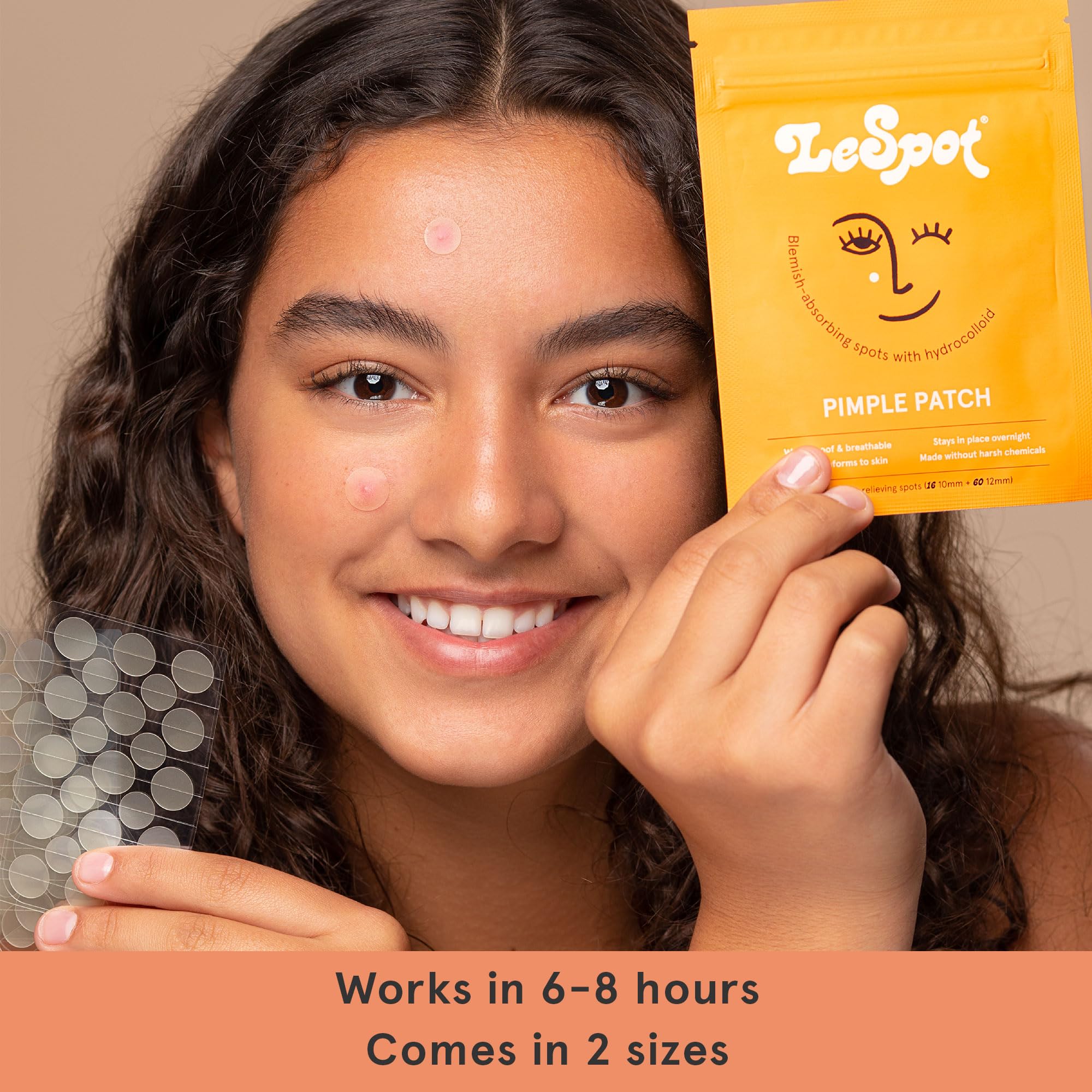 Lespot Pimple Patches For Face - Effective & Invisible Hydrocolloid Acne Patches For Covering Zits & Blemishes, Zit Patches For