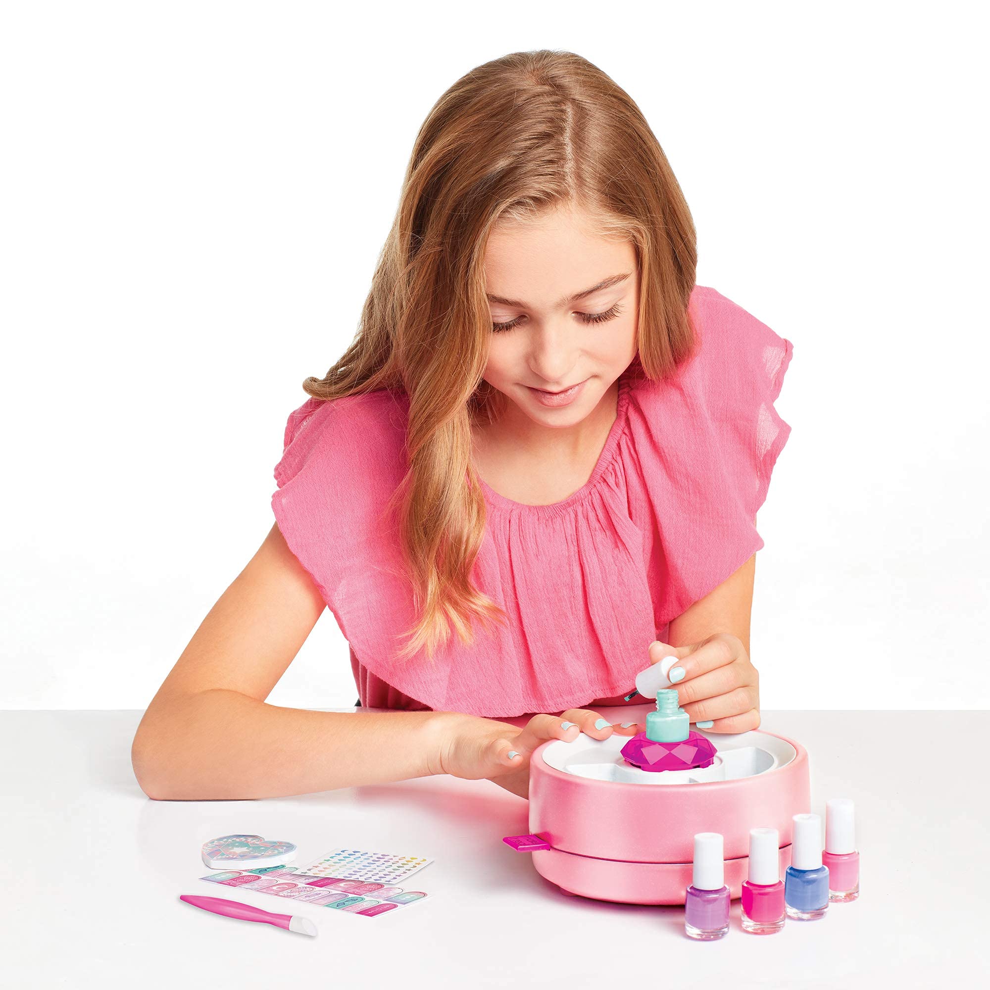 Make It Real Nail Dryer & Polish Set - 5 Vibrant Colors, Non-Toxic, Acrylic, Model 2509, Perfect for Girls & Teens