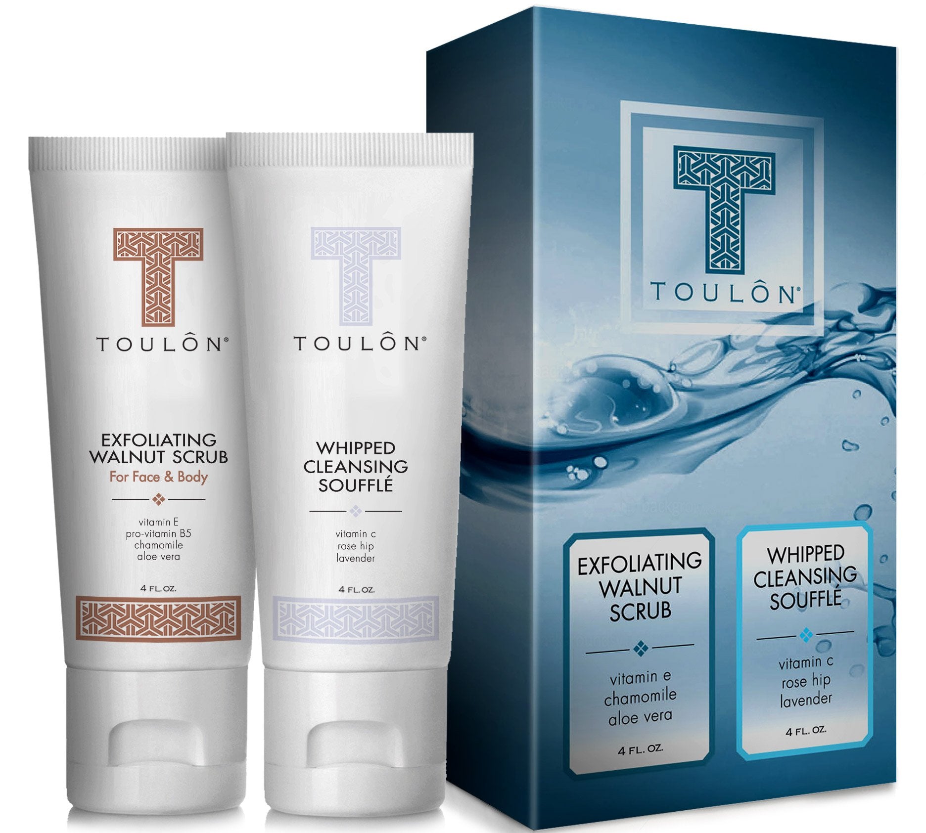 Exfoliating Scrub Set - Body Scrub Set - Skin Care Gift Set For Women & Men - Natural Spa Bath And Shower Kit With Exfoliating W