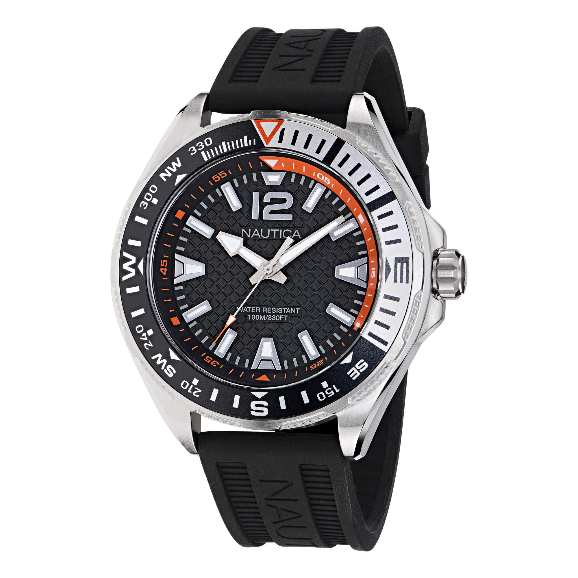 Nautica Clearwater Beach Men Black Round Dial Analog Watch  Napcwf304