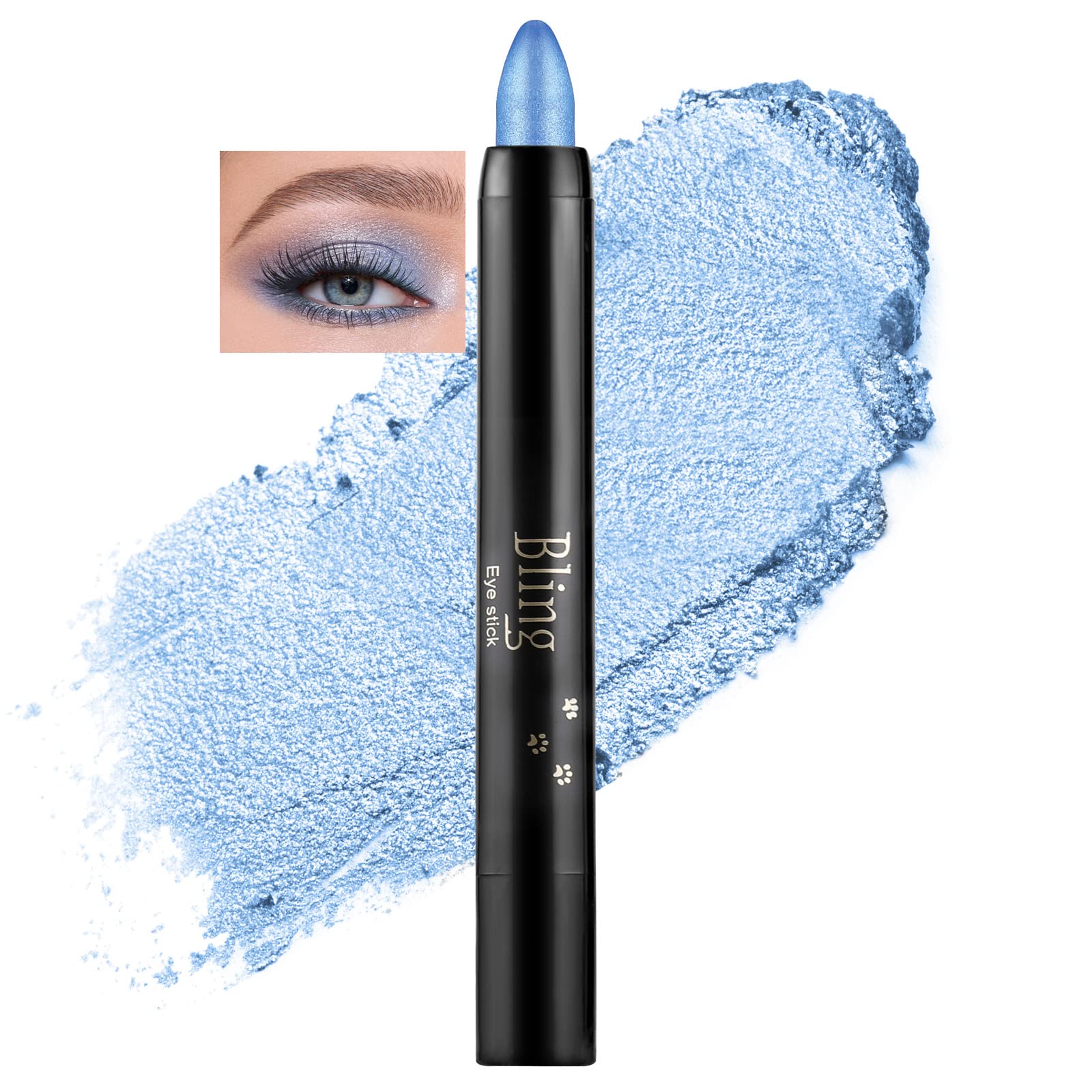 Boobeen Waterproof Eyeshadow Stick Crayon Shimmer Cream Pen Create Glitter Eye Makeup, Easy to Use (13#)