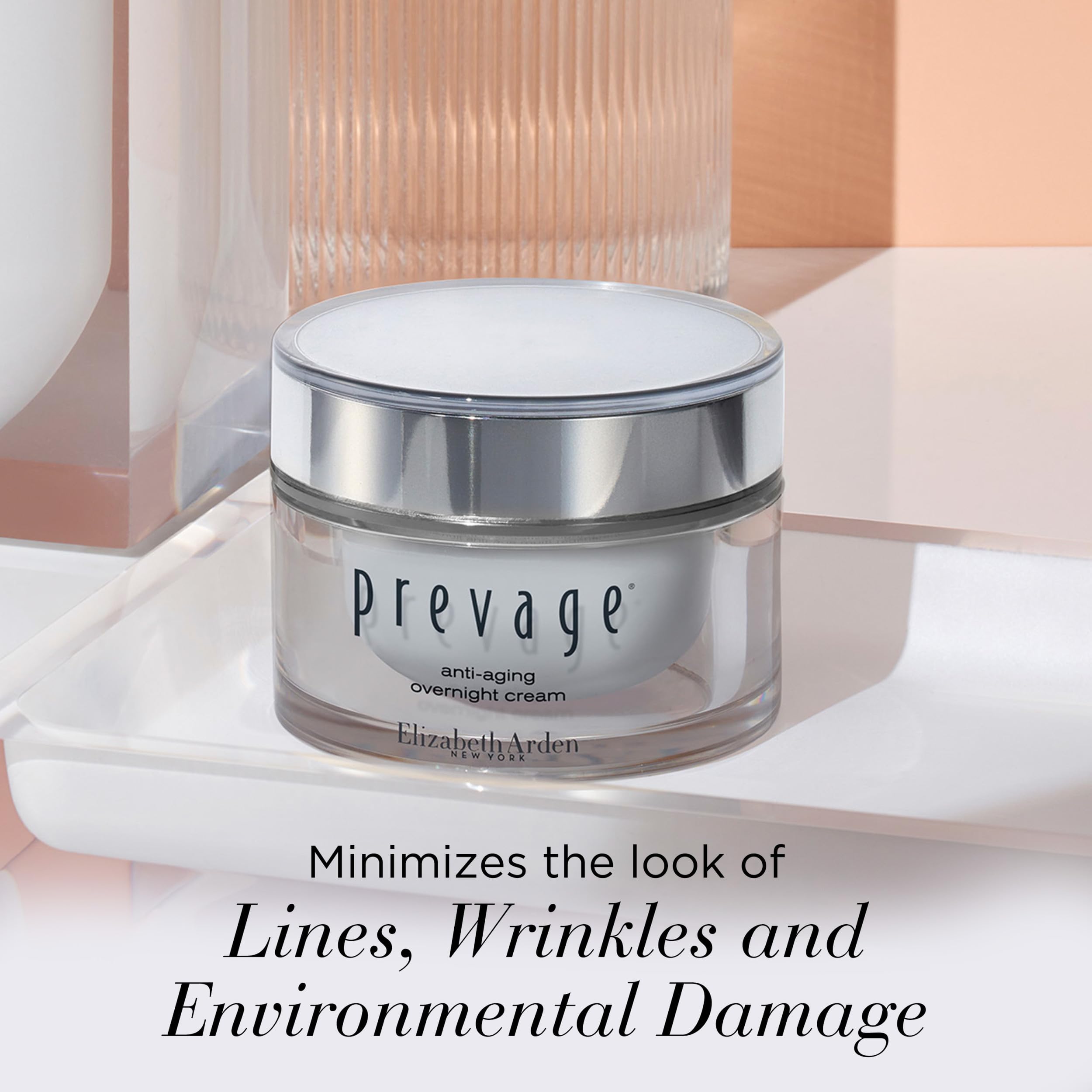 Elizabeth Arden PREVAGE Anti Aging Night Cream, Intensive Overnight Face Cream for Women, Helps Minimize Lines, Wrinkles, and Su
