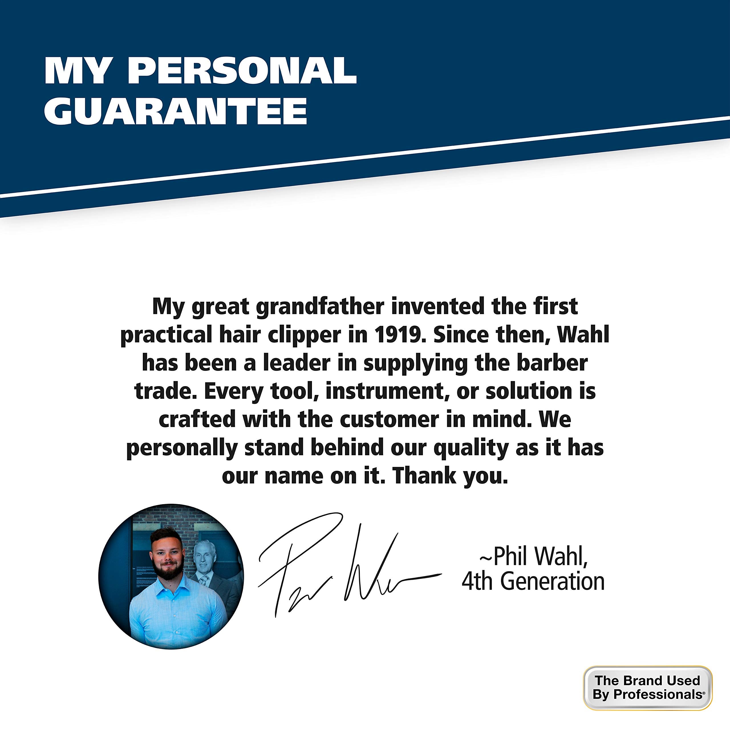 Wahl Beard, Mustache, & Hair Pocket Comb For Men'S Grooming - Handcrafted & Hand Cut With Cellulose Acetate - Smooth, Rounded Ta