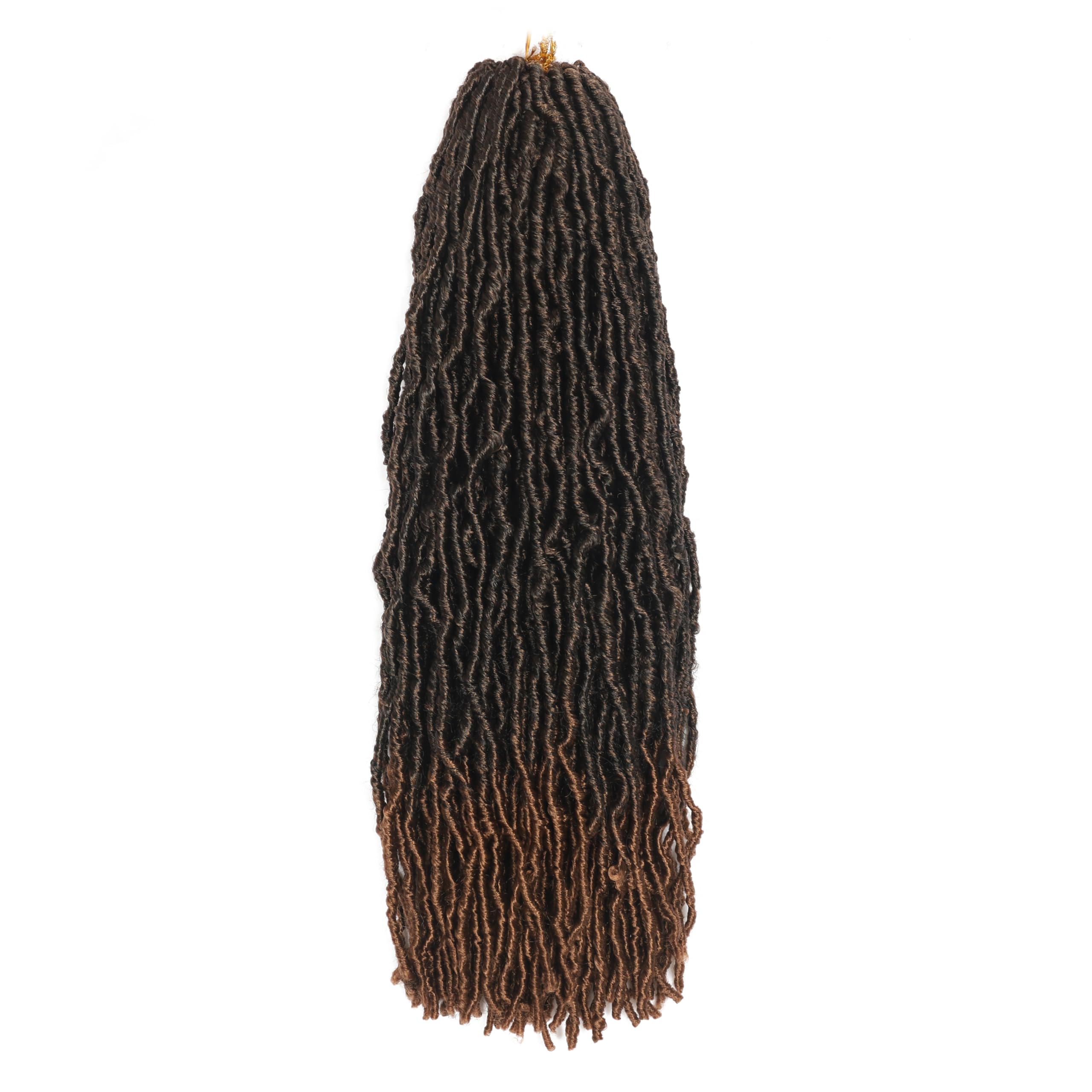 12 Inch Faux Locs Crochet Hair T30 7 Packs Soft Locs Crochet Hair Extensions 12 Strands Crochet Goddess Locs Hair for Women Girl
