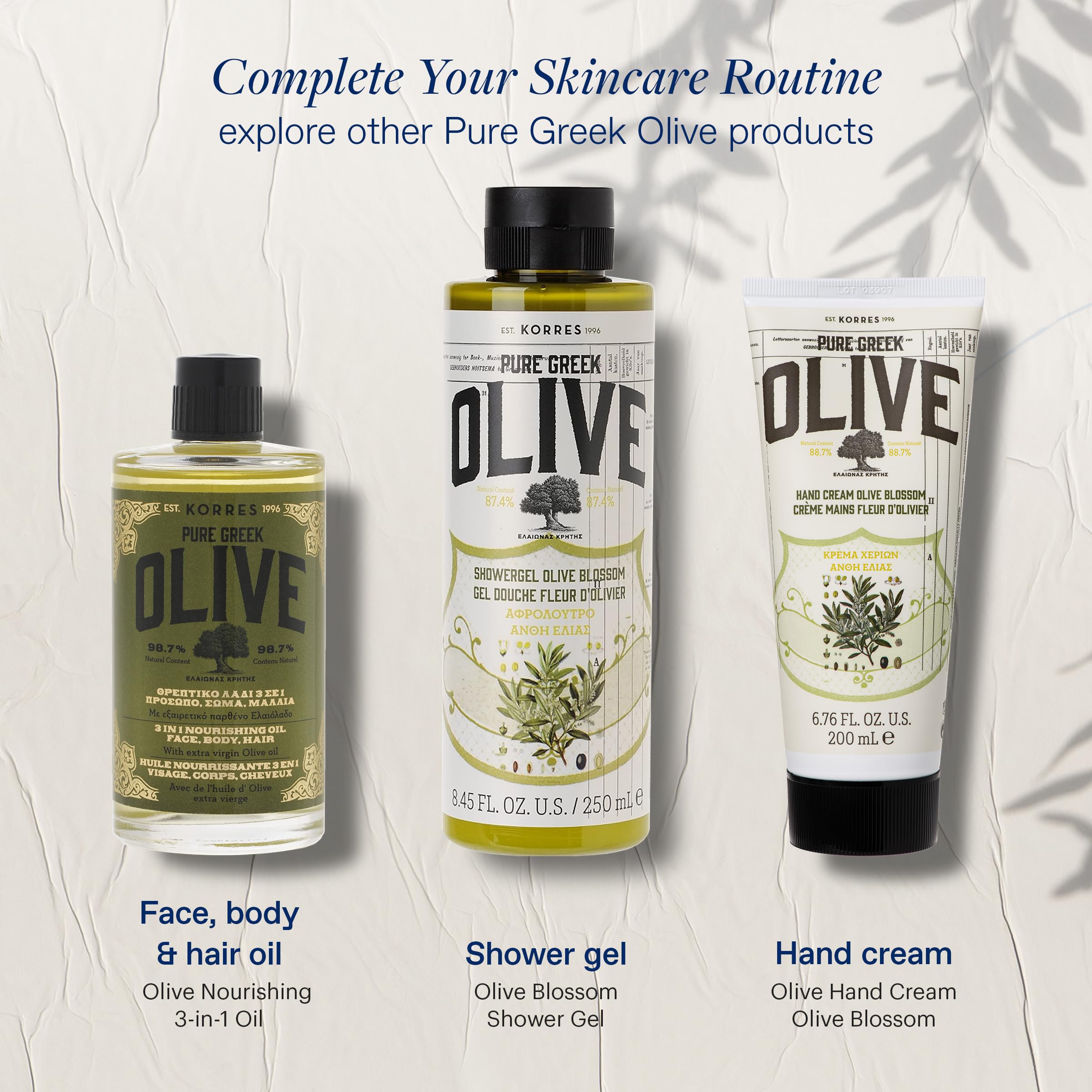 Korres Olive 3-In-1 Nourishing Oil, 3.38 Fl. Oz.