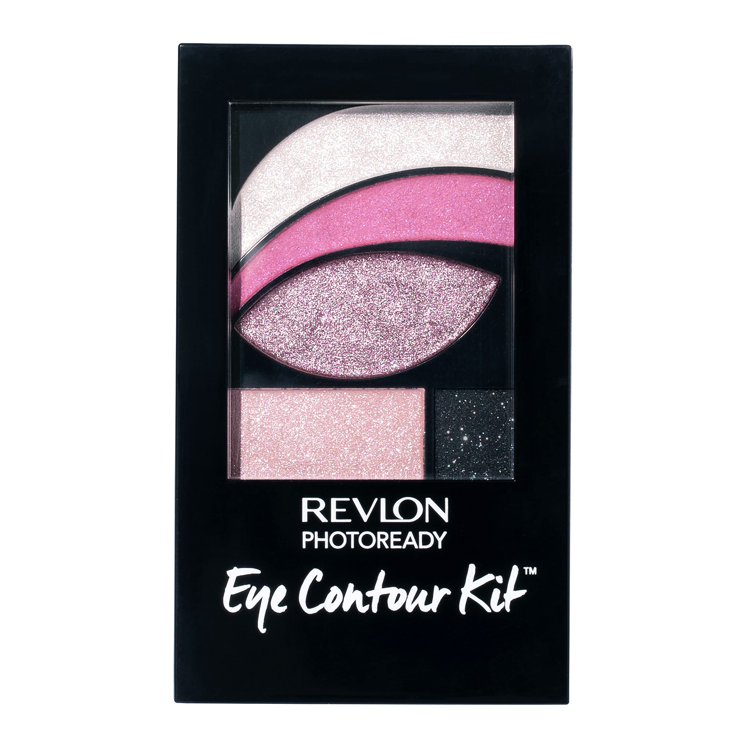 Revlon Photoready Eye Contour Kit, Eyeshadow Palette With 5 Wet/Dry Shades & Double-Ended Brush Applicator, Pop Art (535), 0.1Oz